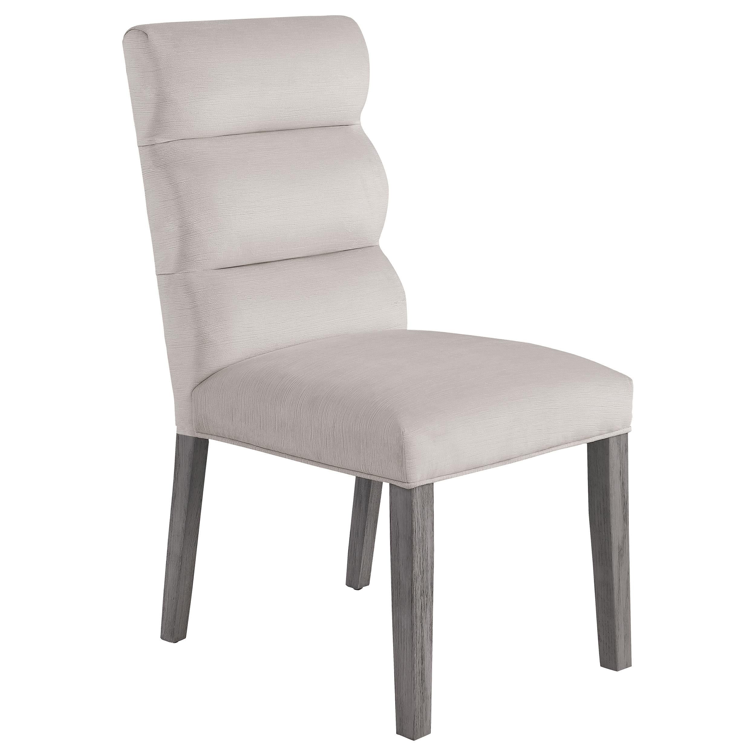 Coaster Furniture Carla 106683 Velvet Upholstered Dining Side Chair - Stone - Image 1