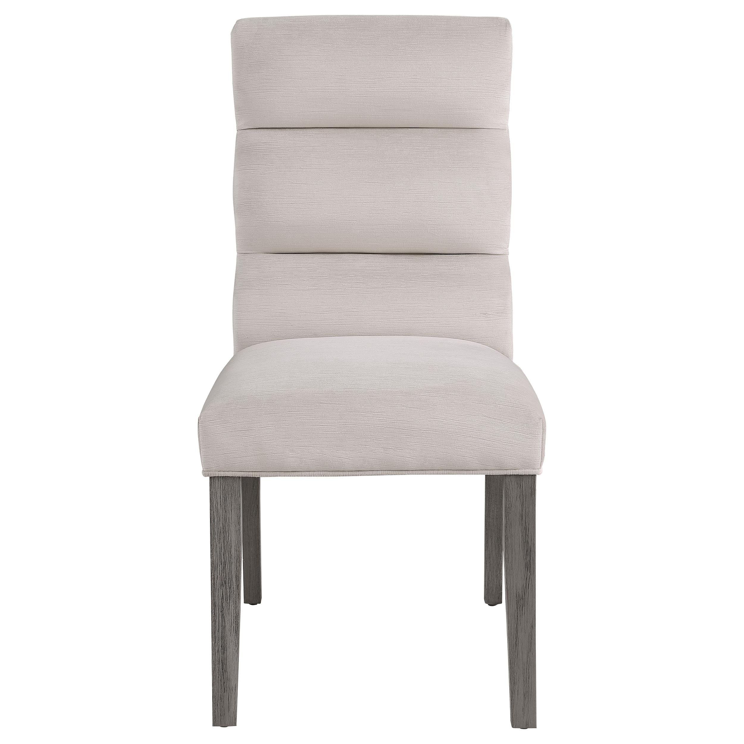 Coaster Furniture Carla 106683 Velvet Upholstered Dining Side Chair - Stone - Image 2