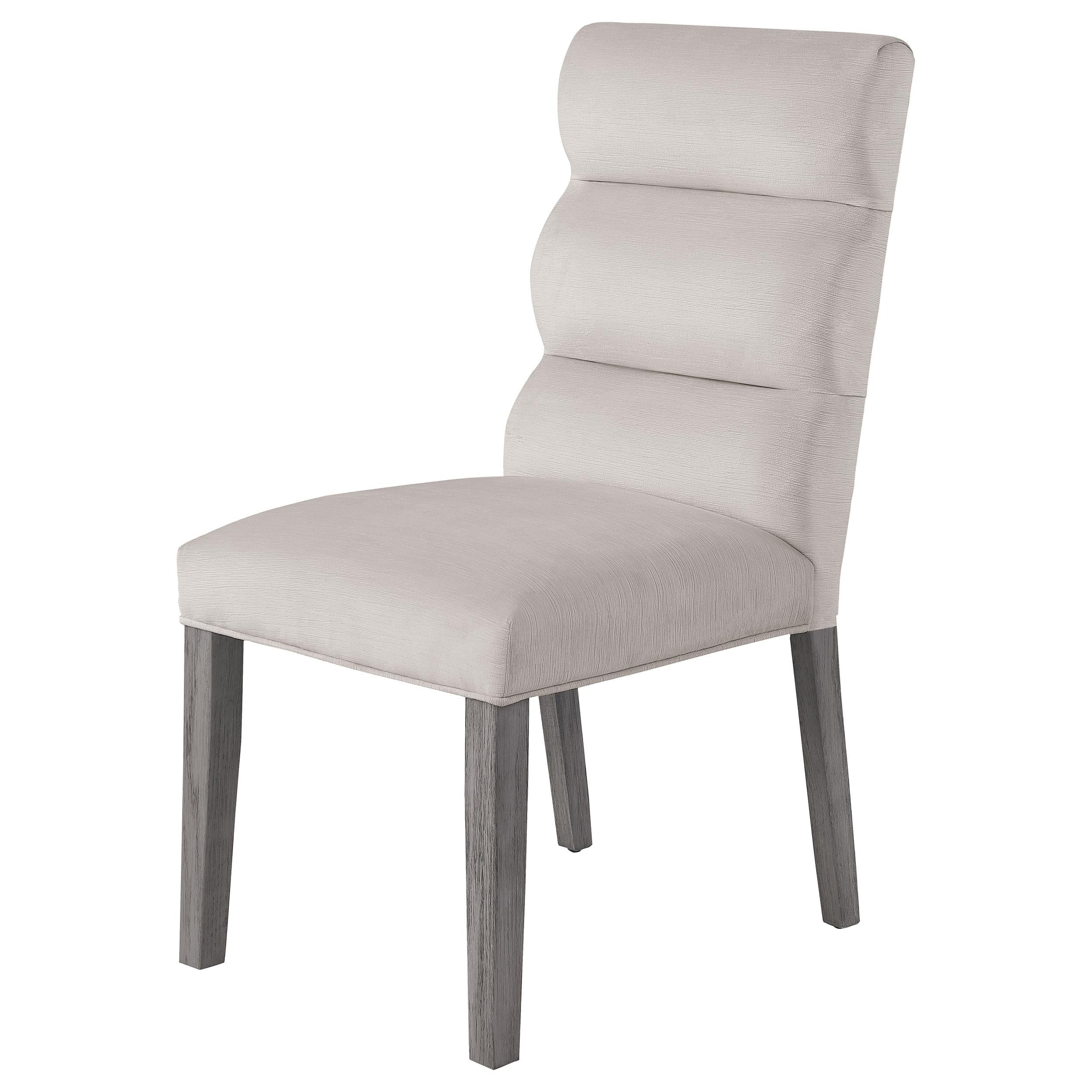 Coaster Furniture Carla 106683 Velvet Upholstered Dining Side Chair - Stone - Image 3