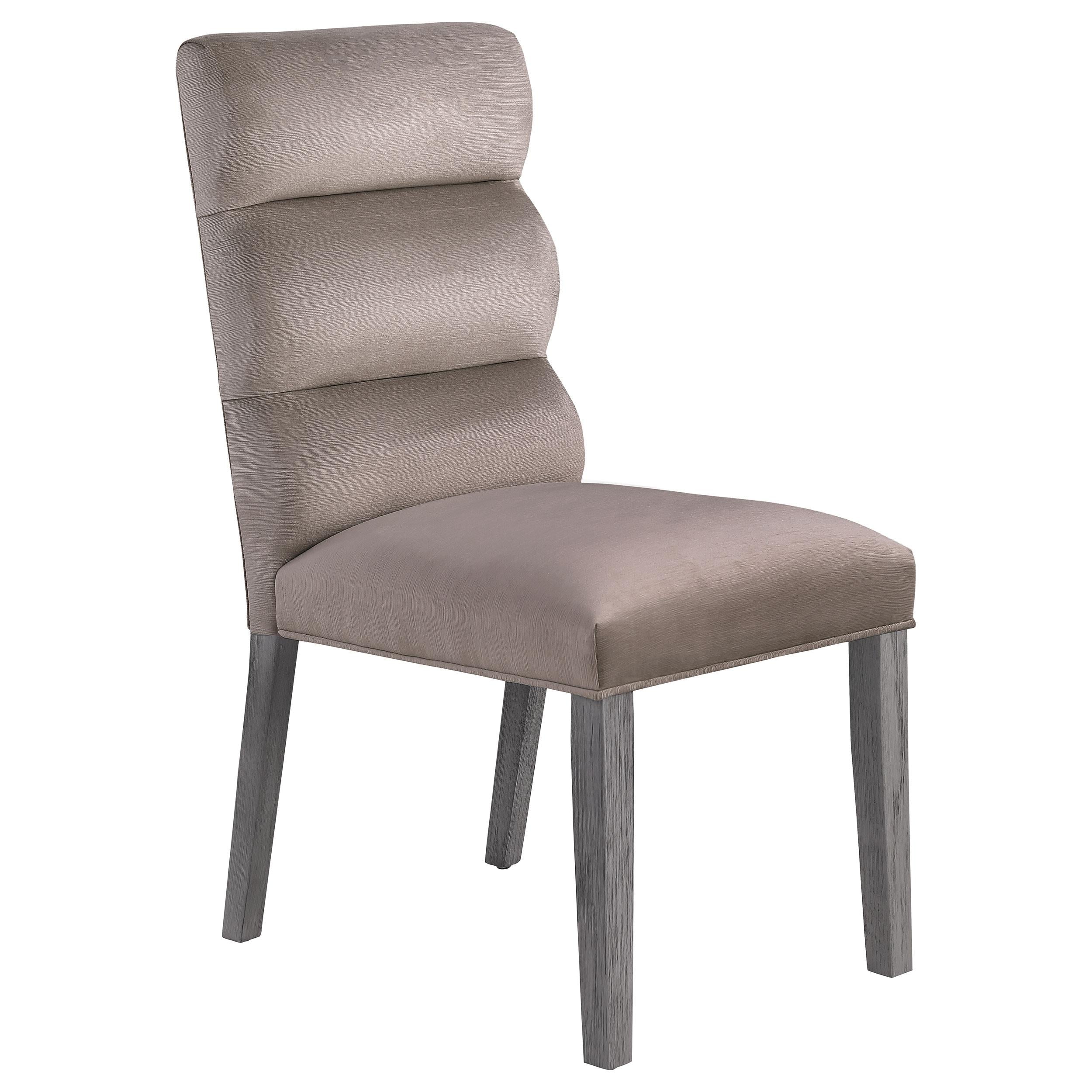Coaster Furniture Carla 106684 Velvet Upholstered Dining Side Chair - Ash - Image 1