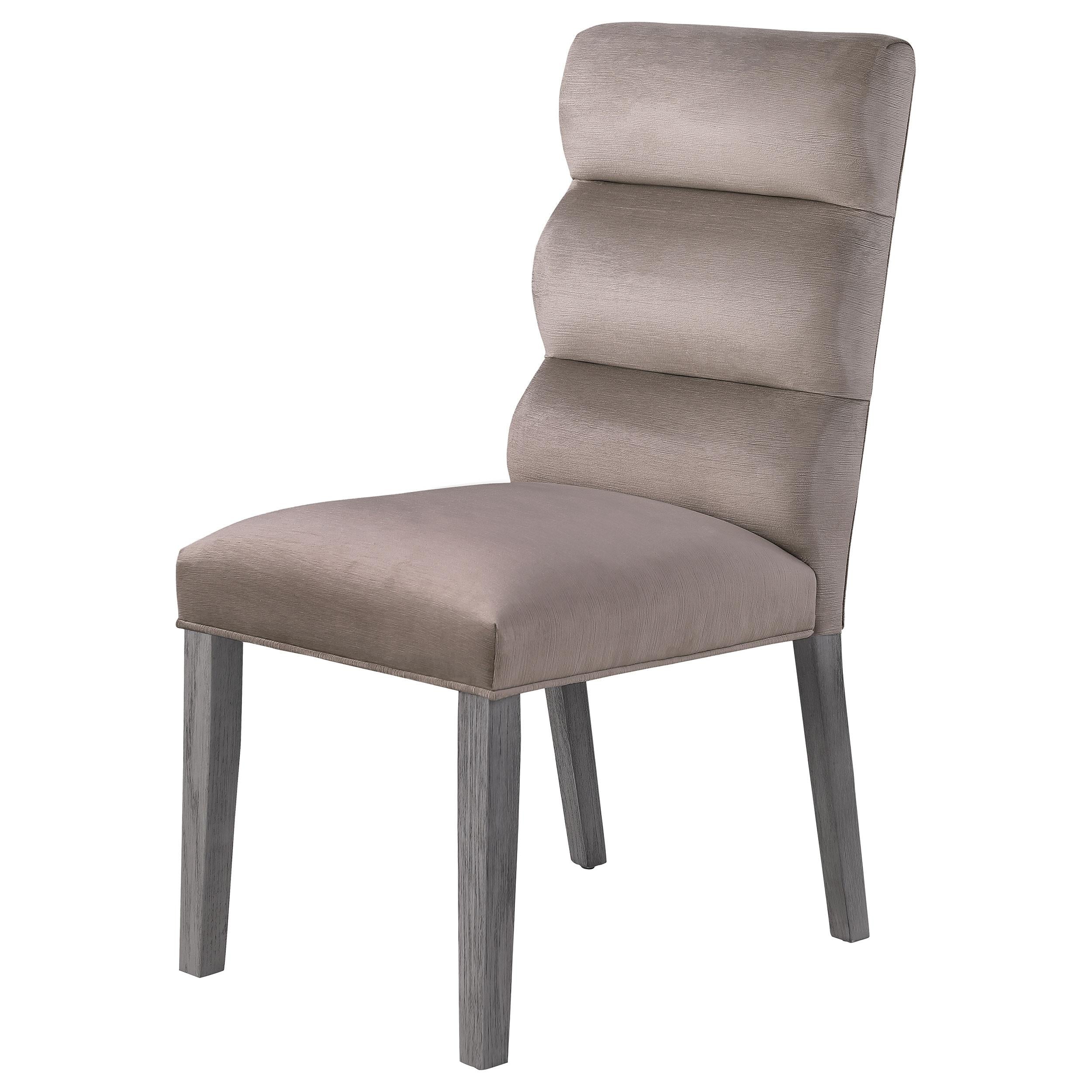 Coaster Furniture Carla 106684 Velvet Upholstered Dining Side Chair - Ash - Image 3
