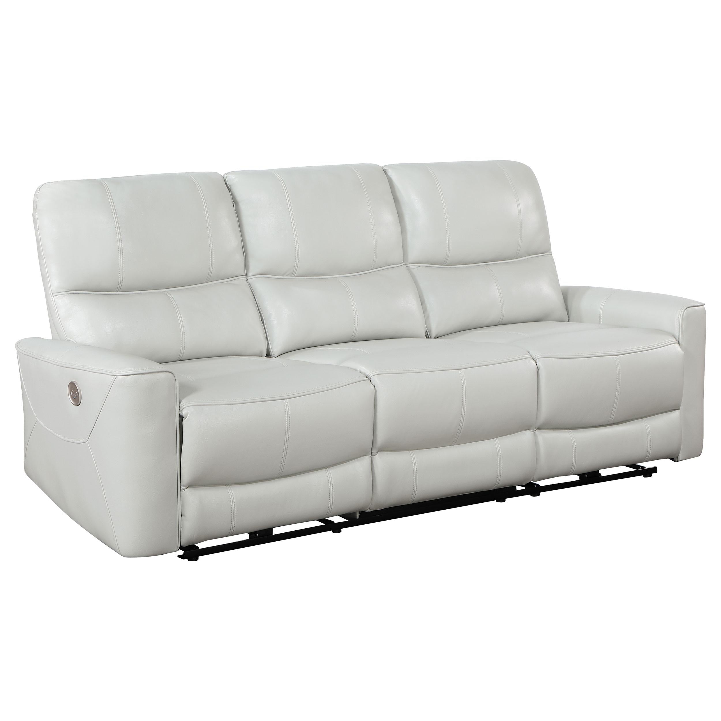 Coaster Furniture Greenfield 610261P Upholstered Power Reclining Sofa - Dove Grey - Image 1