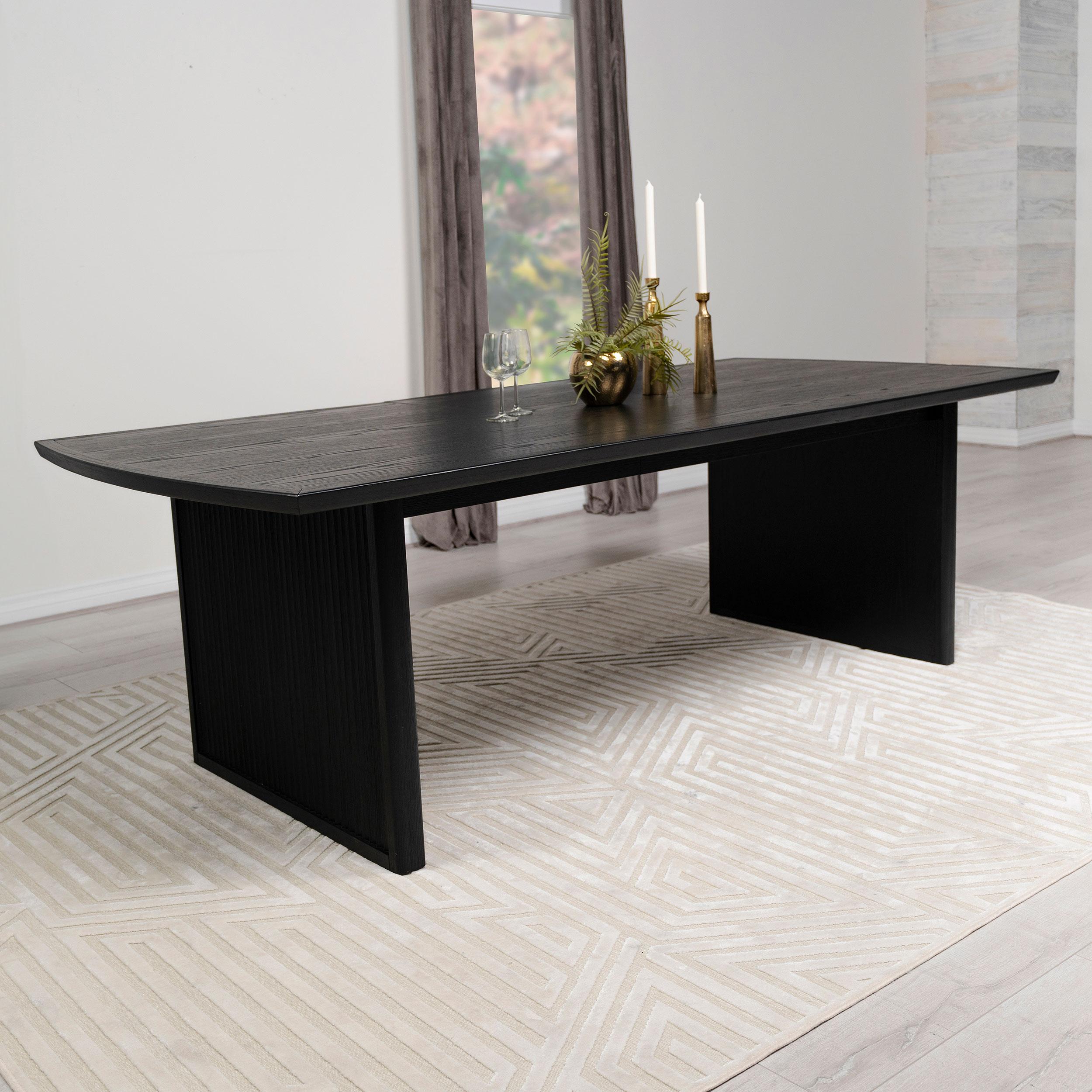 Coaster Furniture Brookmead 108231 100-inch Extension Leaf Dining Table - Black - Image 3
