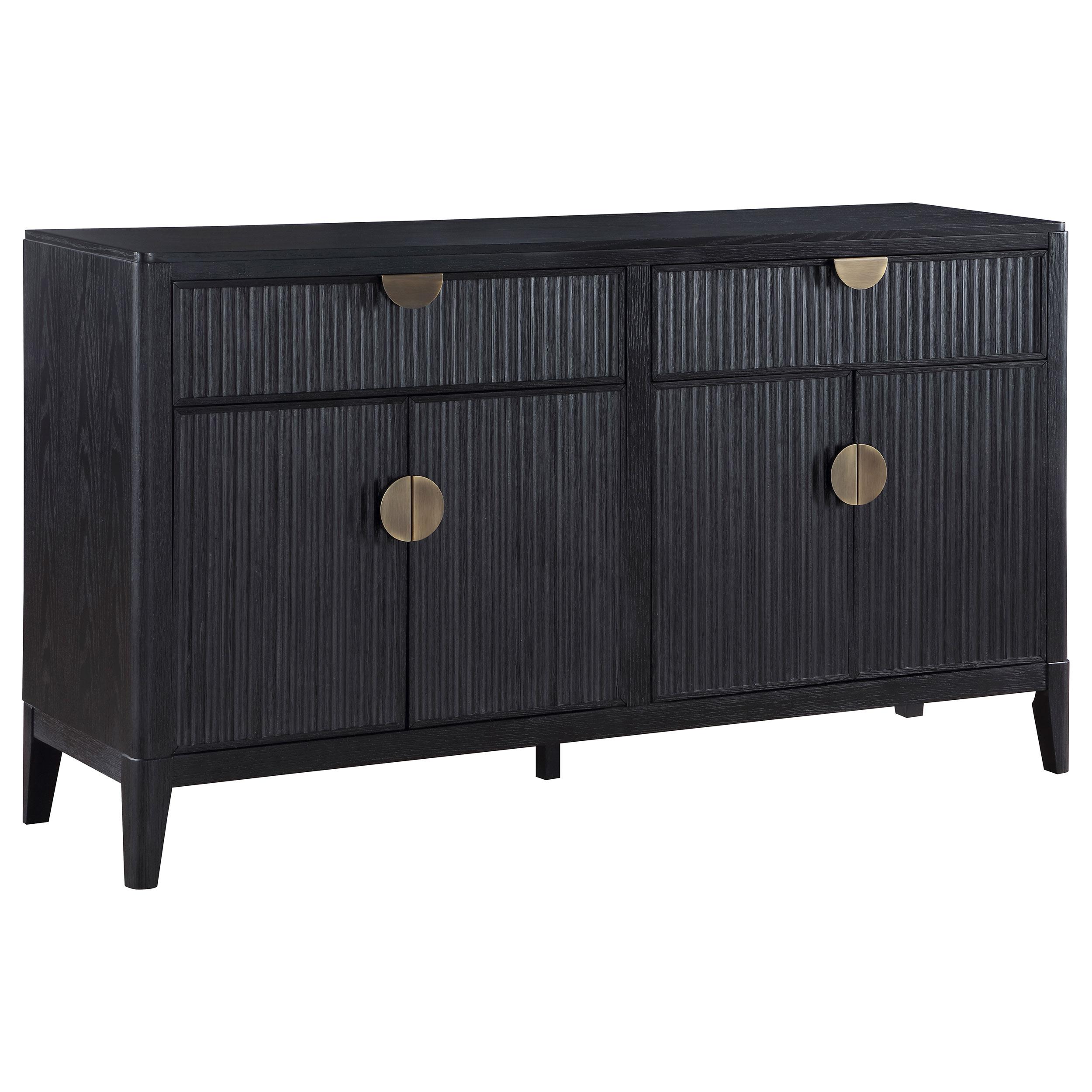 Coaster Furniture Brookmead 108235 4-door Sideboard Buffet Storage Cabinet - Black - Image 1