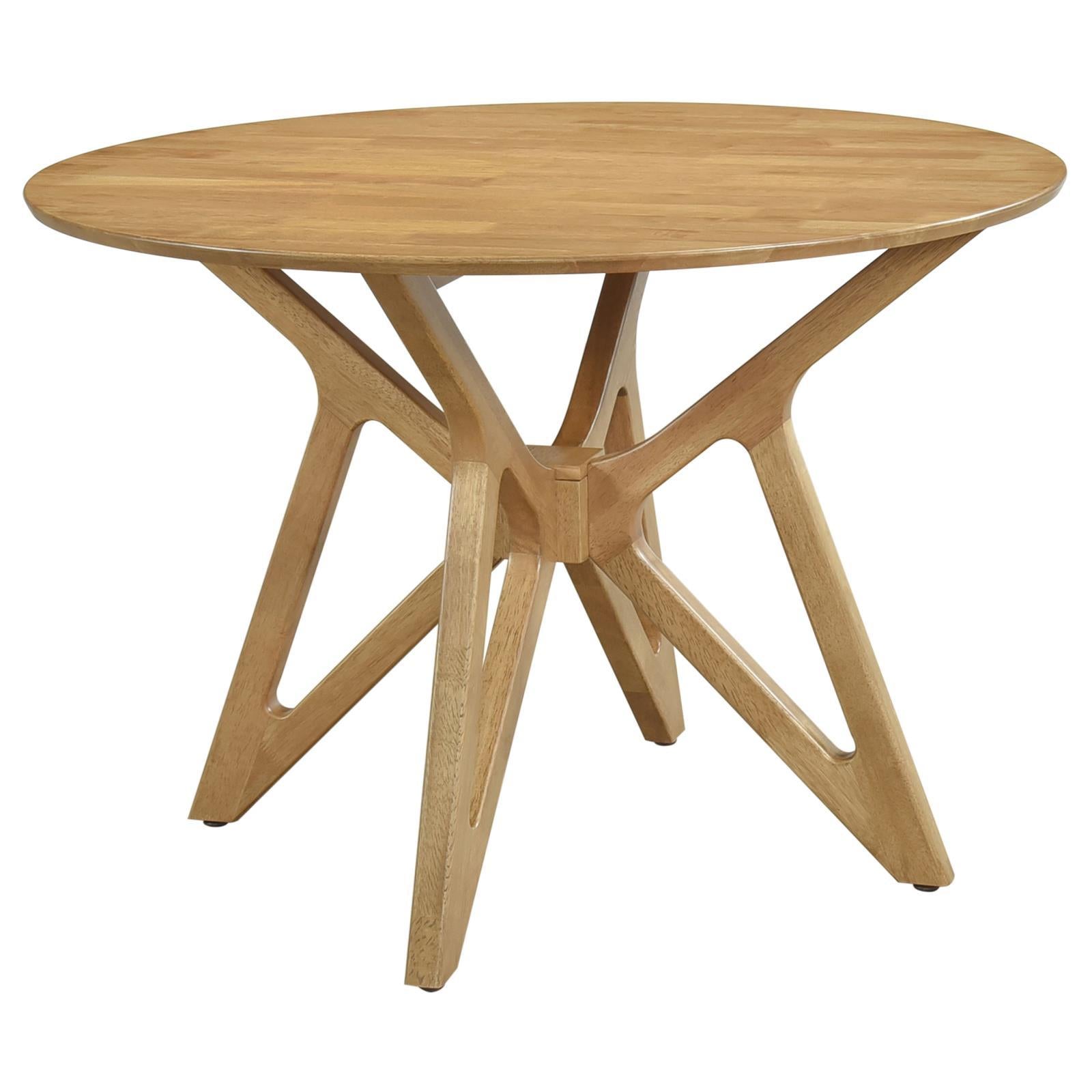 Coaster Furniture Elowen 108440 Round 42-inch Solid Wood Dining Table - Light Walnut - Image 1