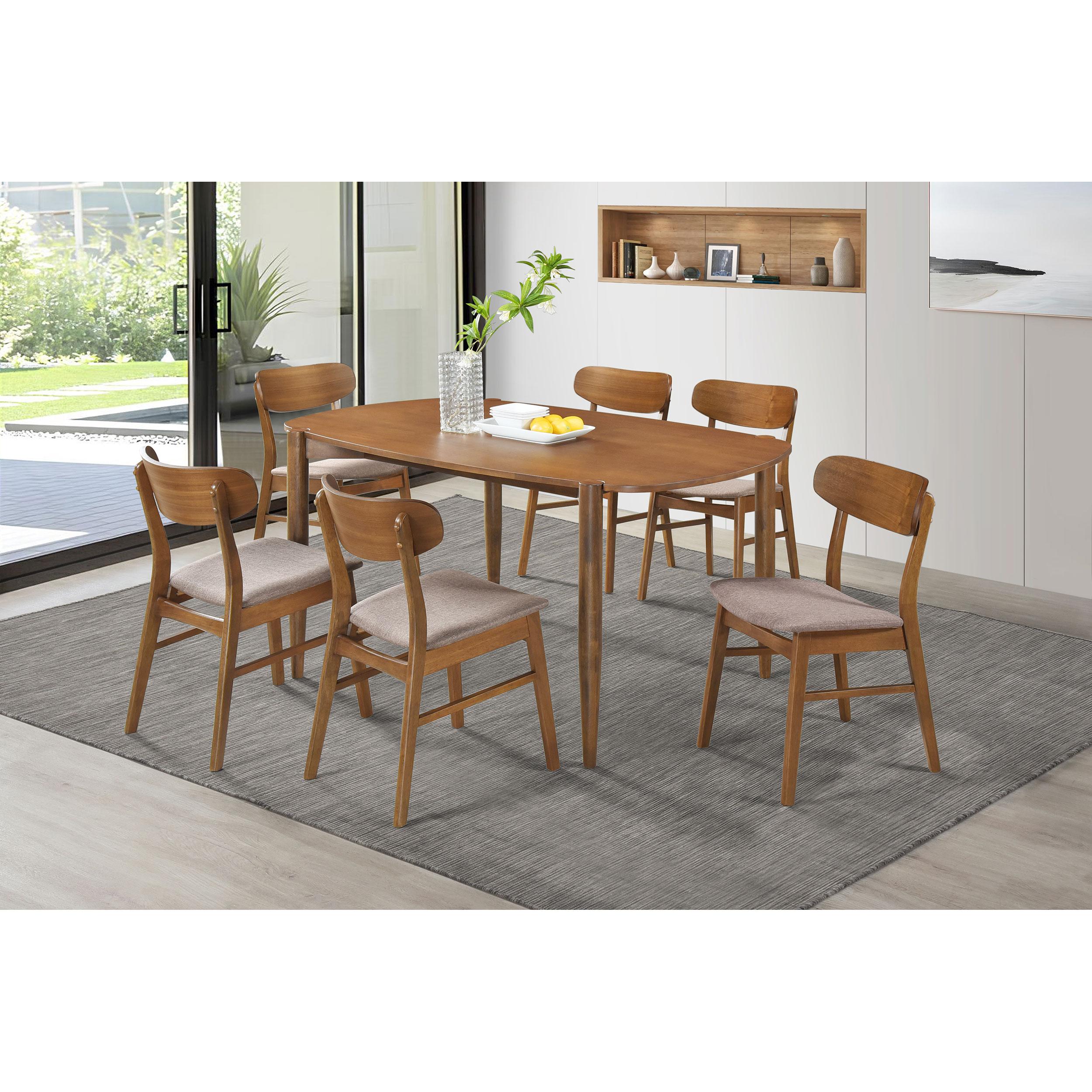Coaster Furniture Dortch 108461 Oval 63-inch Solid Wood Dining Table - Walnut - Image 2