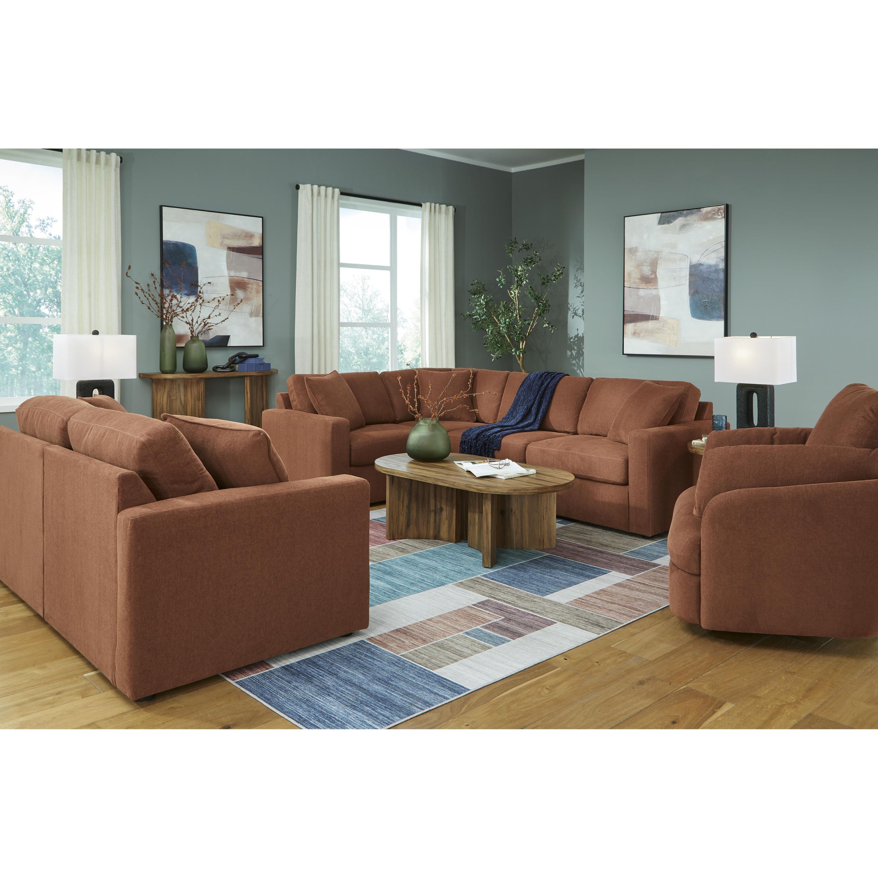 Signature Design by Ashley Modmax 92102S1 2 pc Sectional Loveseat - Image 3