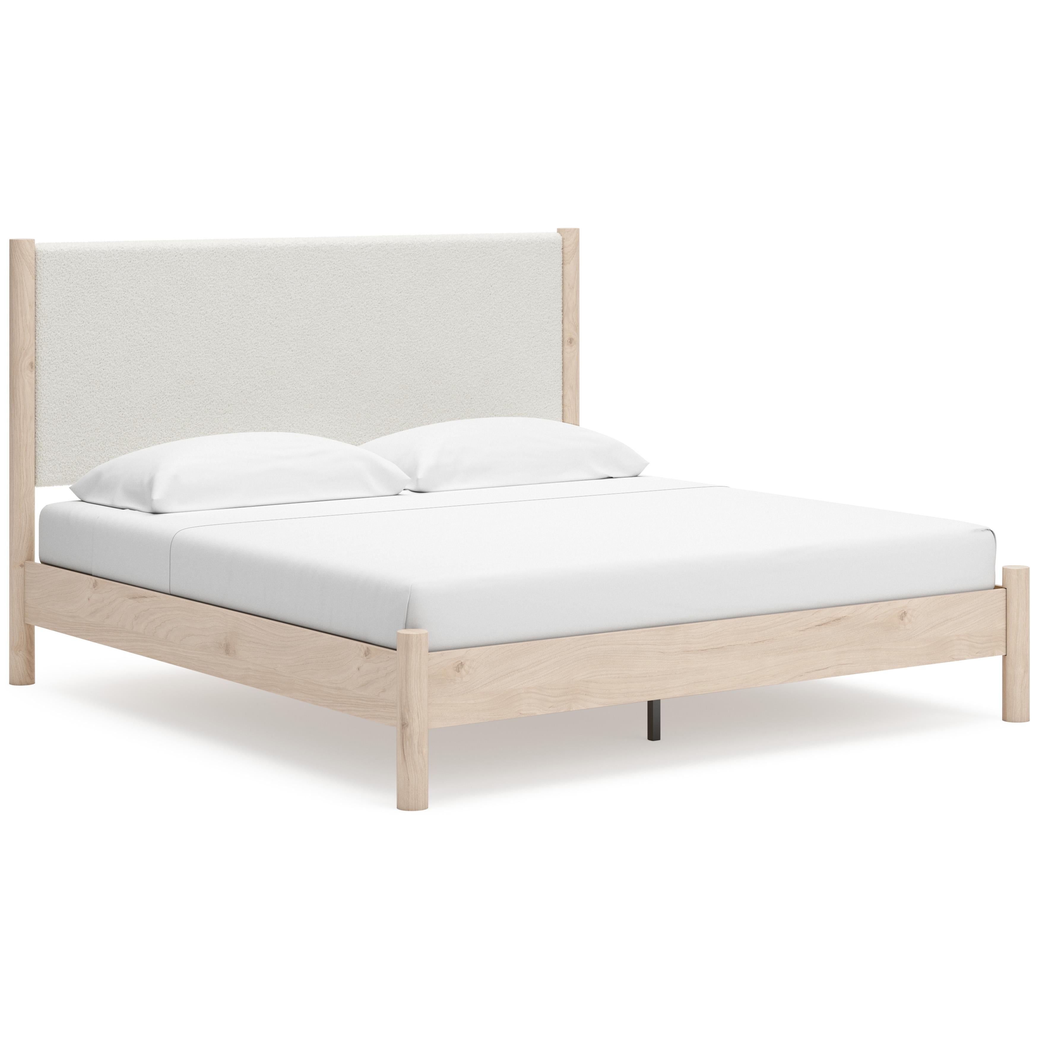 Signature Design by Ashley Cadmori B2615B7 King Upholstered Panel Bed - Image 1