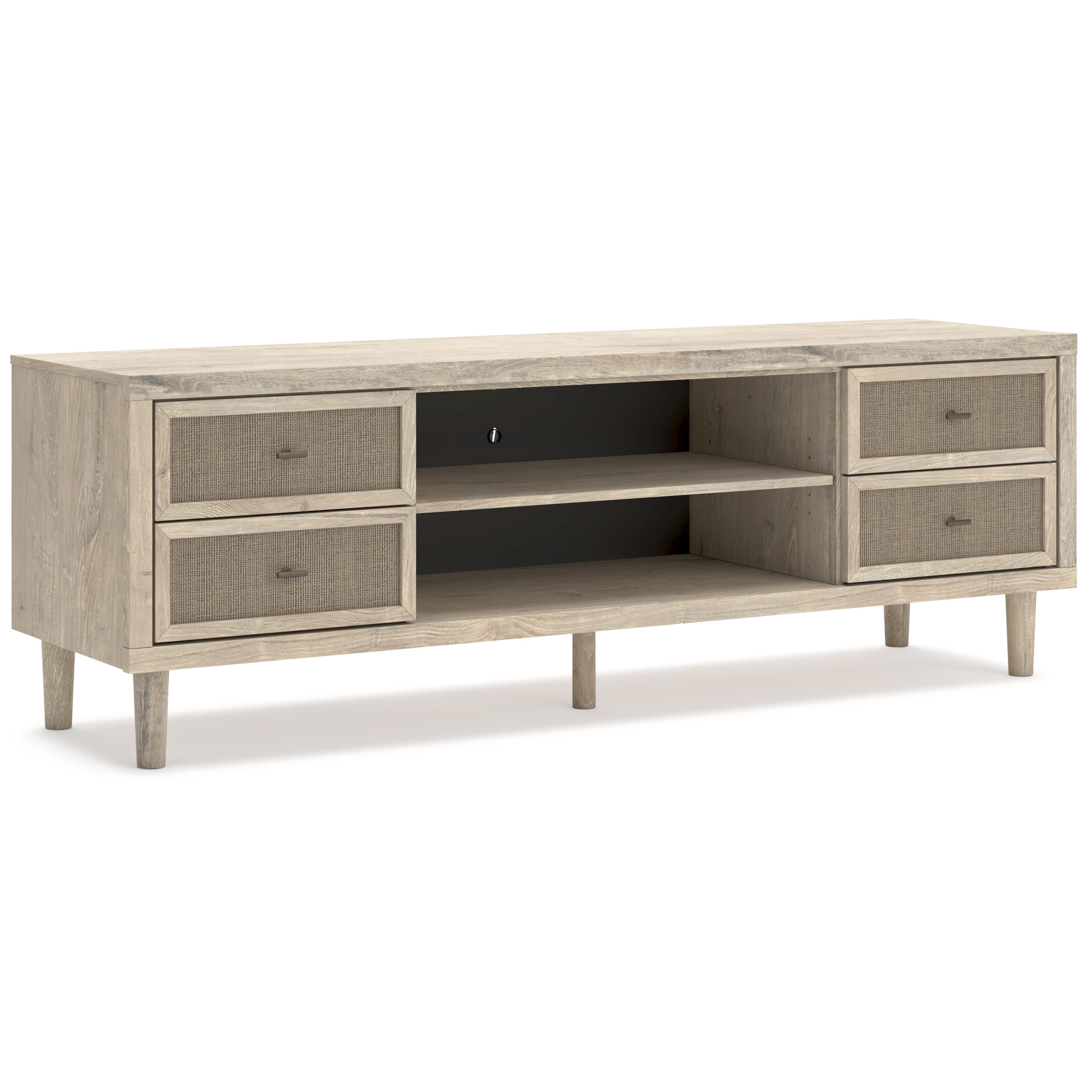 Signature Design by Ashley Cielden W1199-68 Extra Large TV Stand with Fireplace Option - Image 1