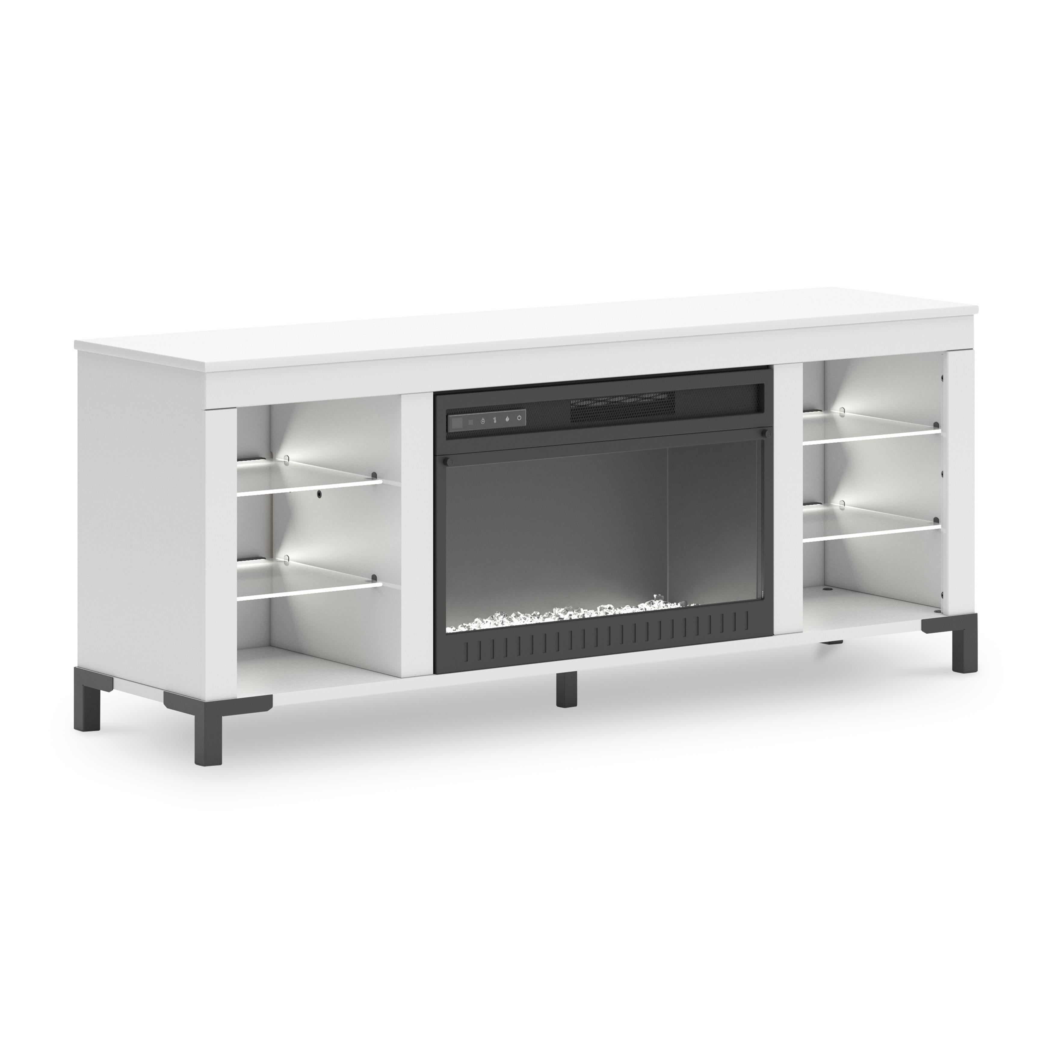 Signature Design by Ashley Brollevi W2722-168 TV Stand with Fireplace - Image 2