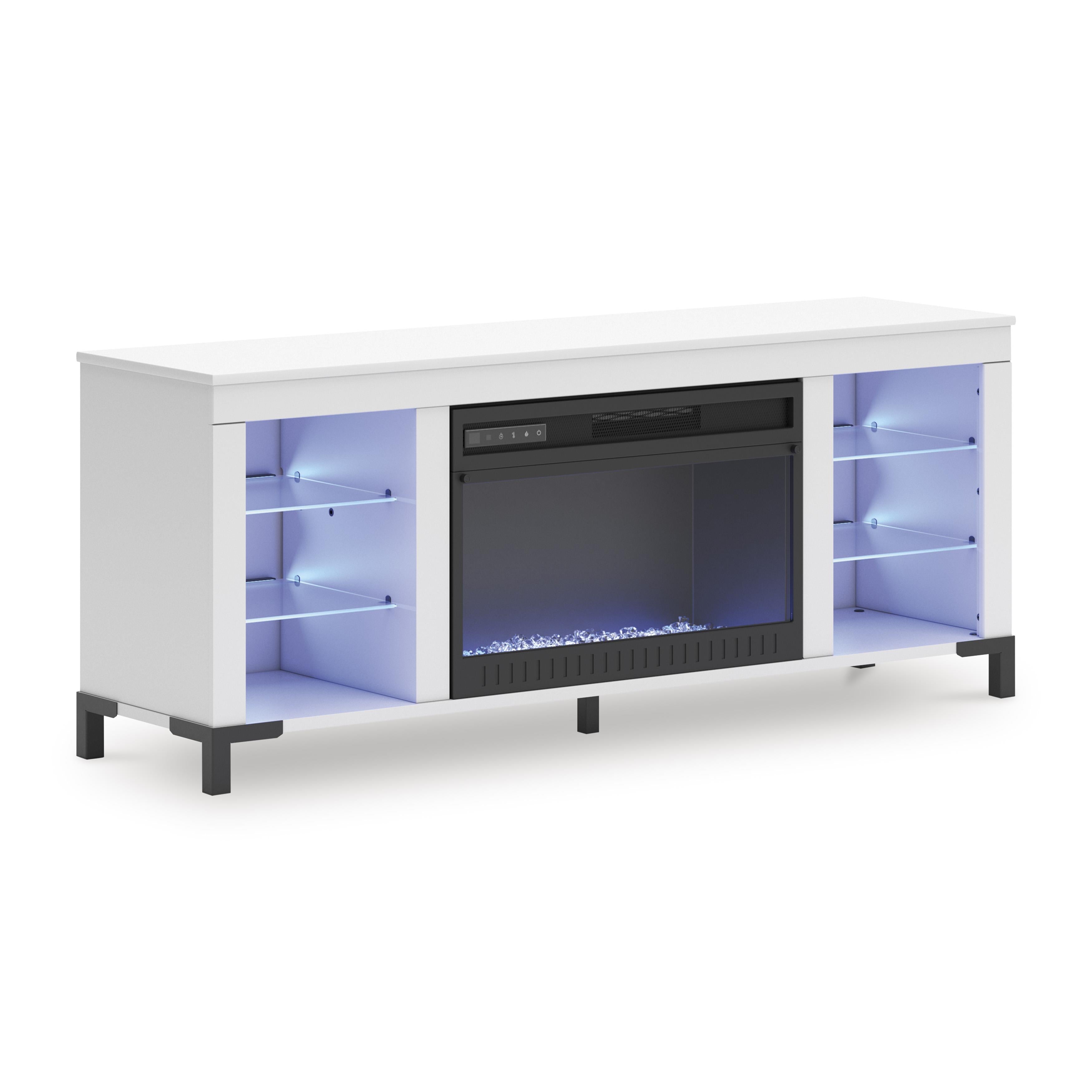 Signature Design by Ashley Brollevi W2722-168 TV Stand with Fireplace - Image 3