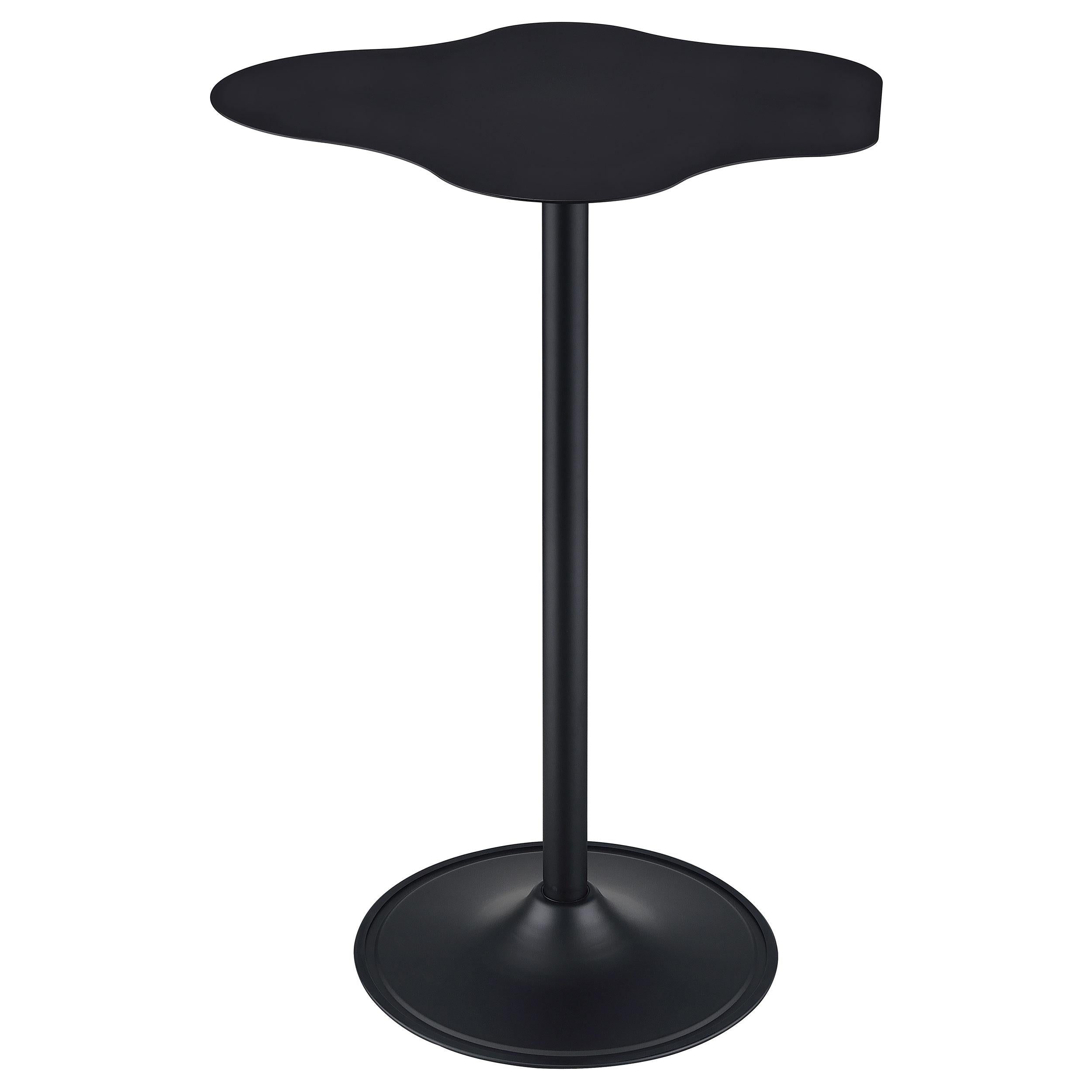 Coaster Furniture Keanu 182230 Curved 29-inch Cloud-Shaped Bistro Bar Table - Black - Image 1