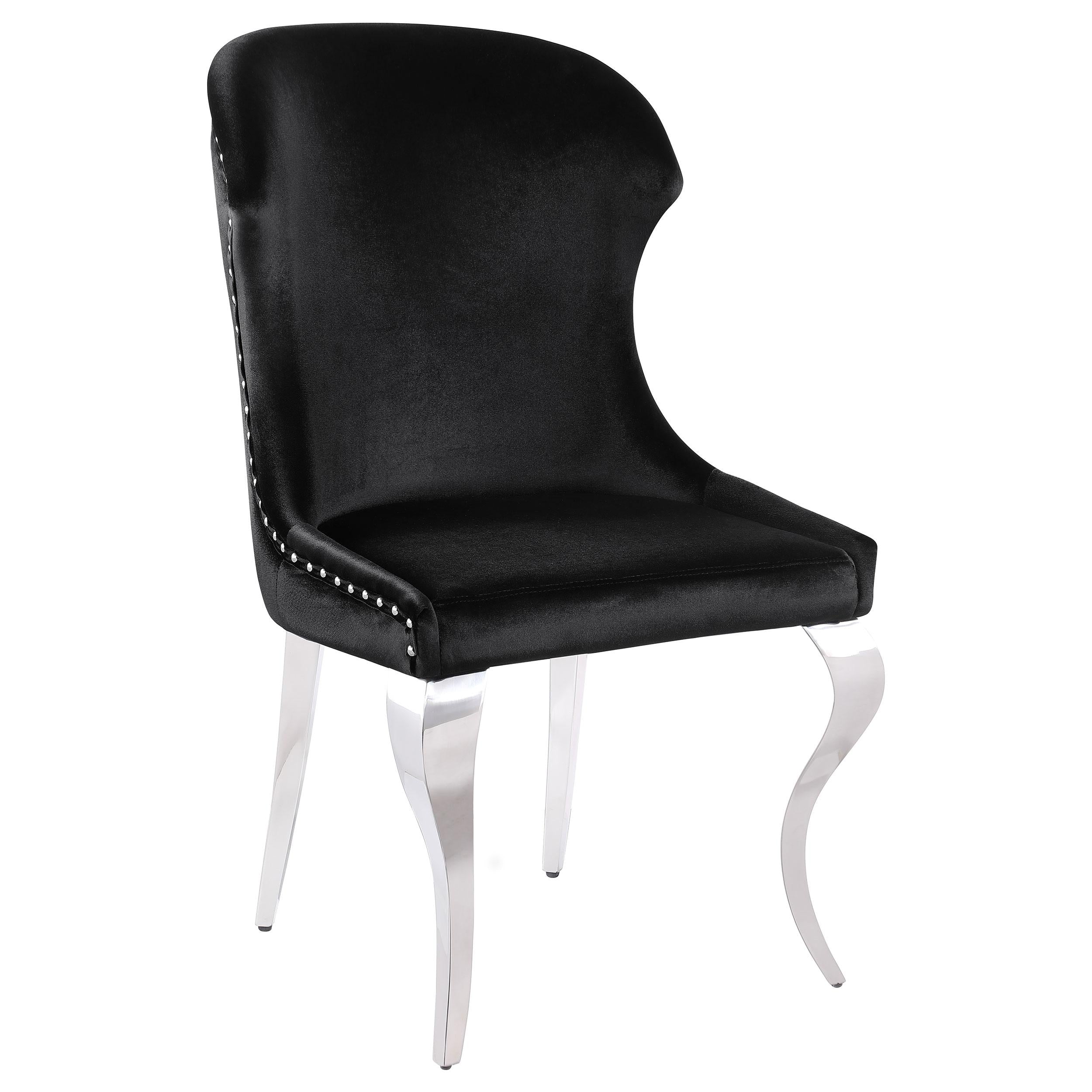 Coaster Furniture Cheyanne 190742 Upholstered Dining Side Chair - Black - Image 1