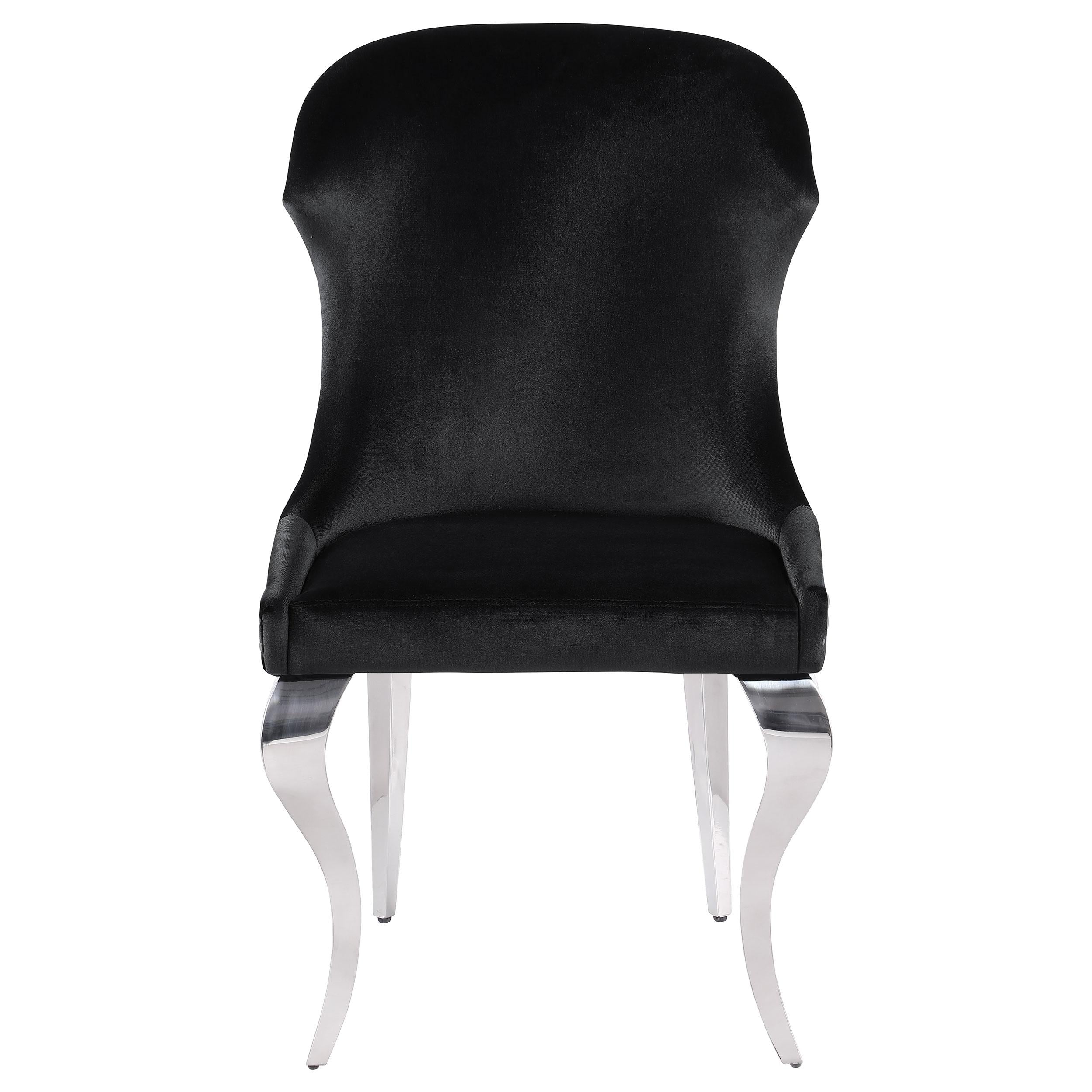 Coaster Furniture Cheyanne 190742 Upholstered Dining Side Chair - Black - Image 3
