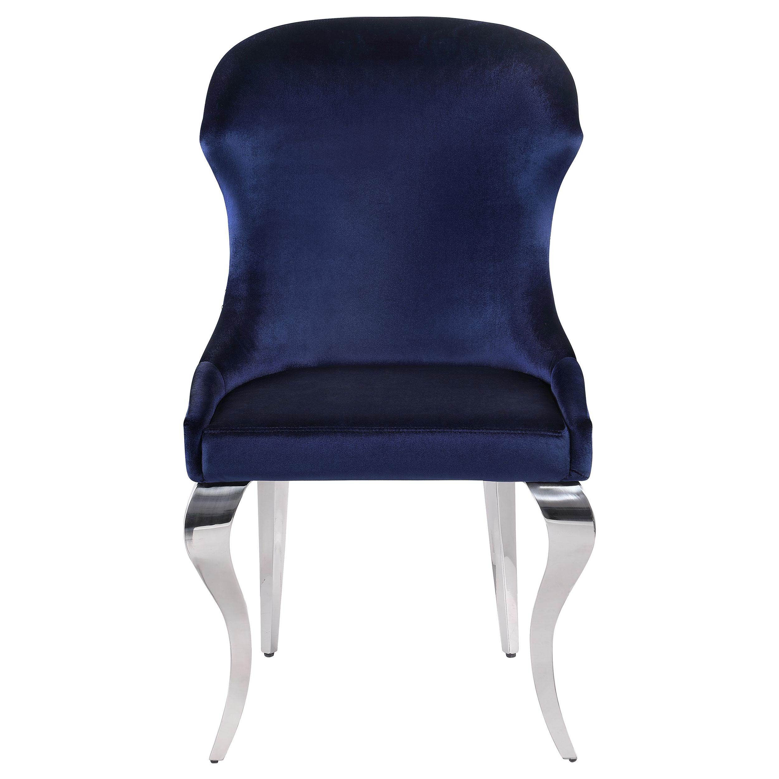 Coaster Furniture Cheyanne 190745 Upholstered Dining Side Chair - Ink Blue - Image 3