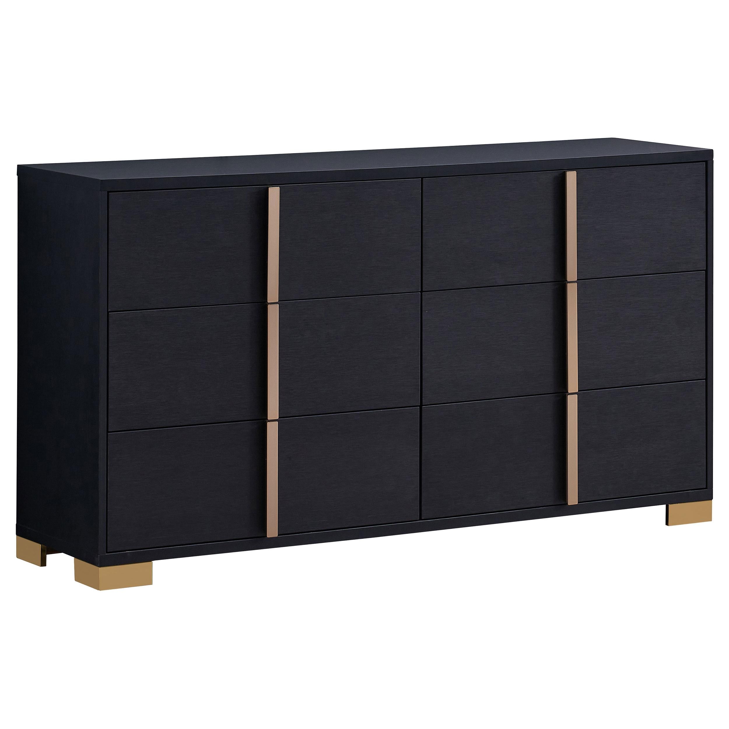 Coaster Furniture Marceline 222833 6-Drawer Dresser - Black - Image 1