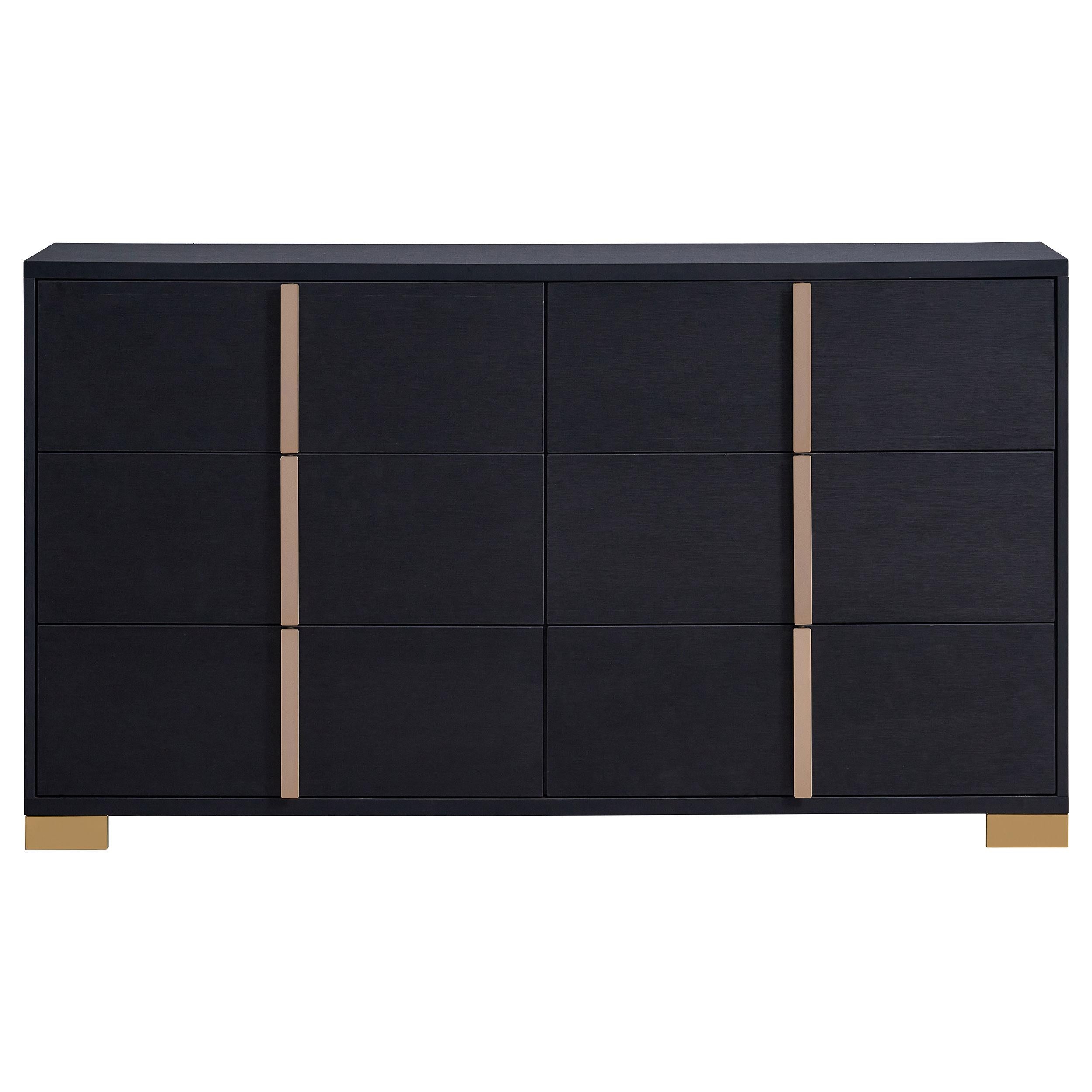 Coaster Furniture Marceline 222833 6-Drawer Dresser - Black - Image 3