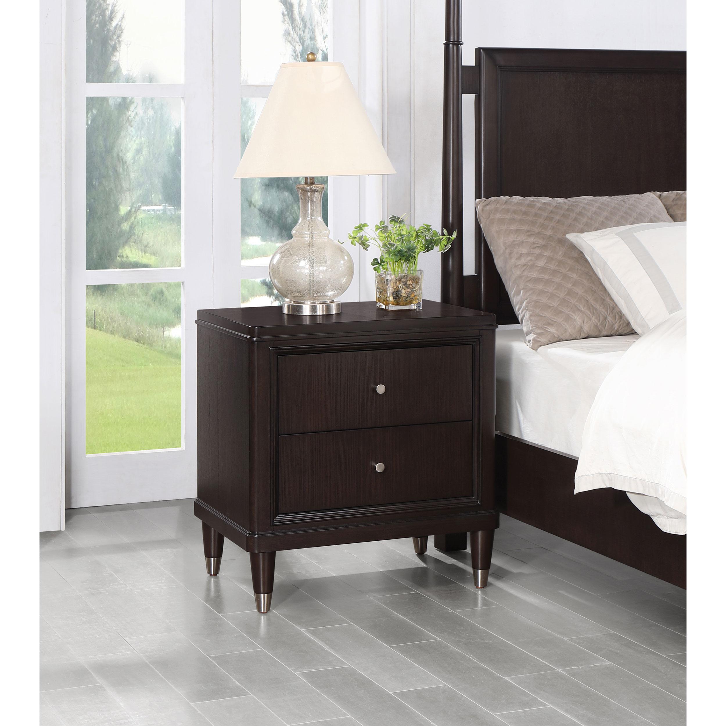 Coaster Furniture Emberlyn 223062 2-Drawer Nightstand - Brown - Image 2