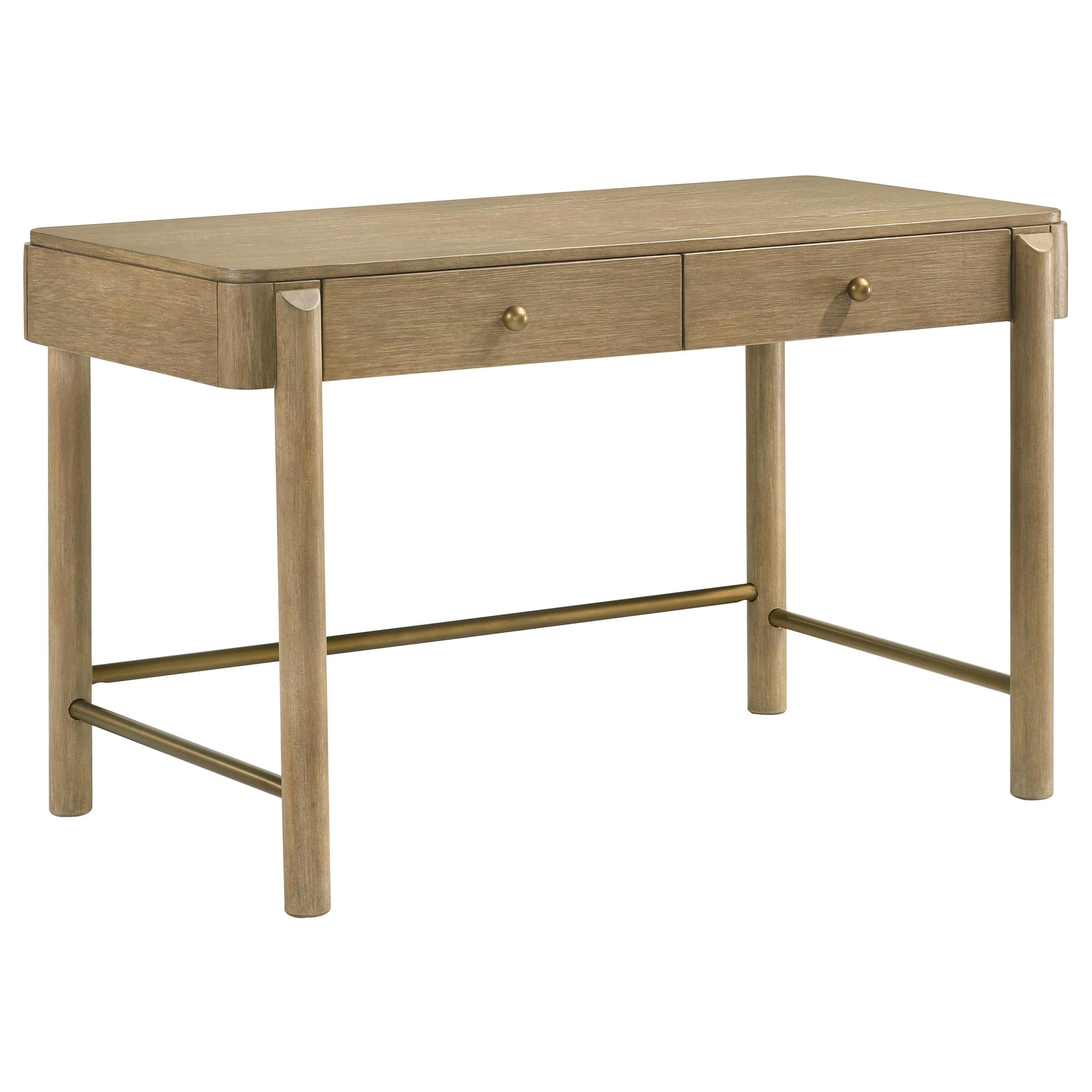 Coaster Furniture Arini 224307 2-Drawer Vanity Desk Makeup Table – Sand Wash