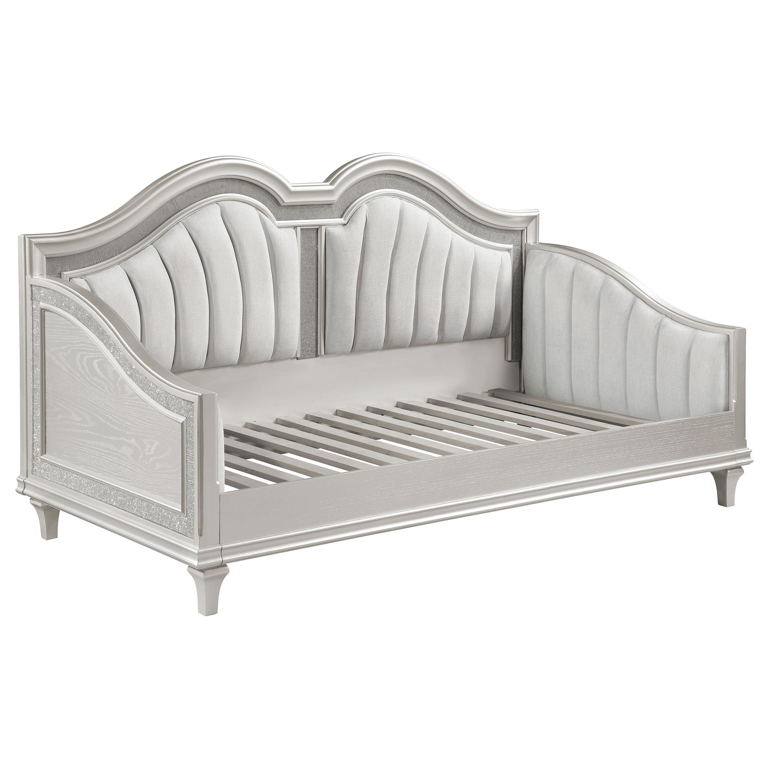 Coaster Furniture Evangeline 360121 Upholstered Twin DayBed - Silver Oak - Image 1