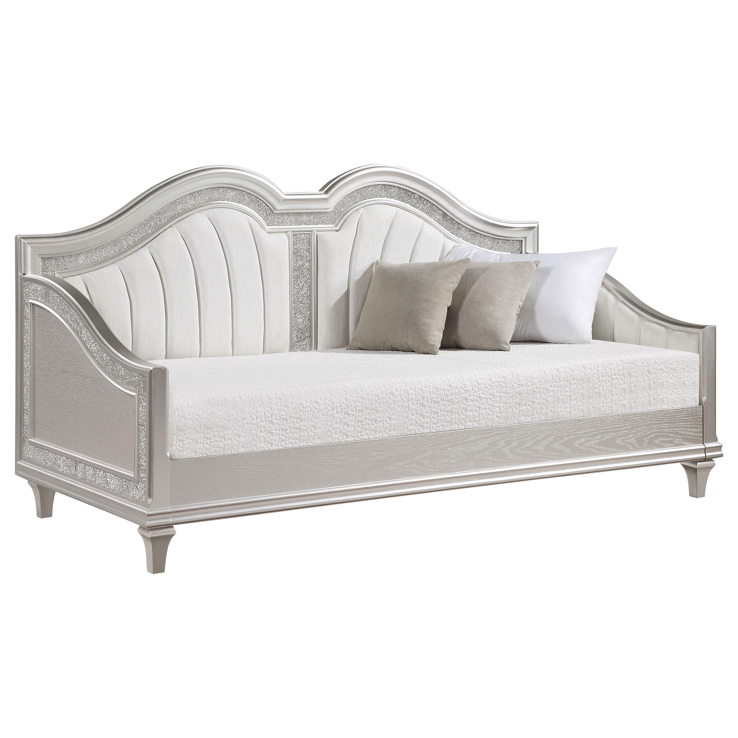 Coaster Furniture Evangeline 360121 Upholstered Twin DayBed - Silver Oak - Image 3