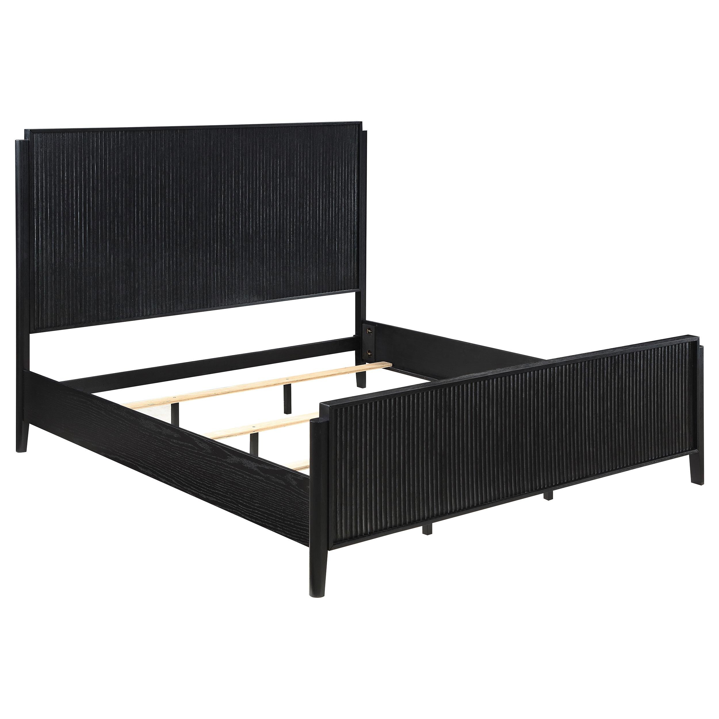 Coaster Furniture Brookmead 224711KE Wood Eastern King Panel Bed - Black - Image 1