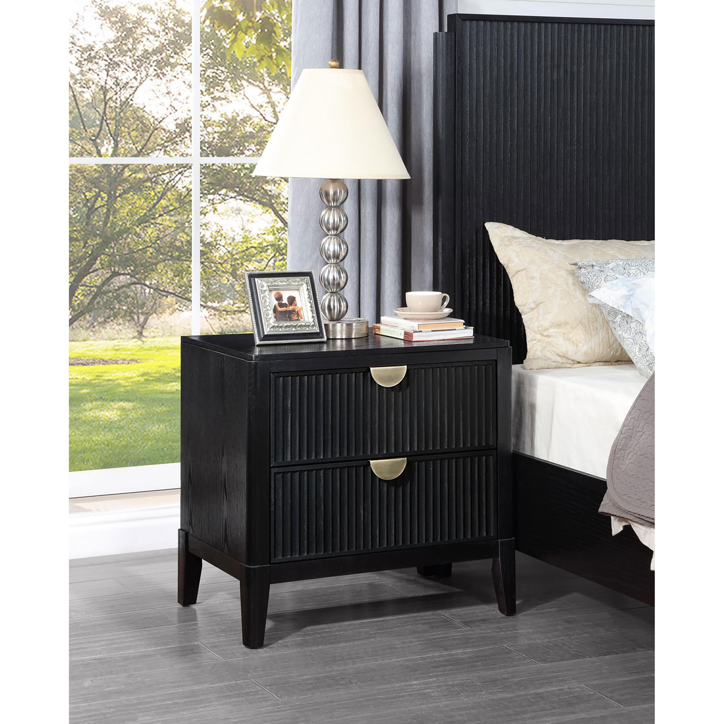 Coaster Furniture Brookmead 224712 2-Drawer Nightstand - Black - Image 2