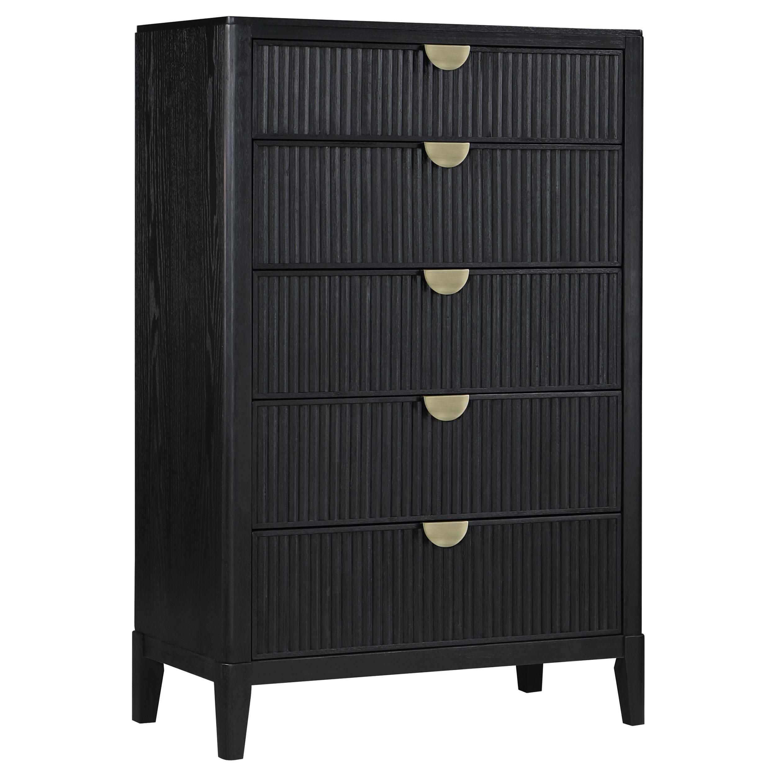Coaster Furniture Brookmead 224715 5-Drawer Bedroom Chest - Black - Image 1