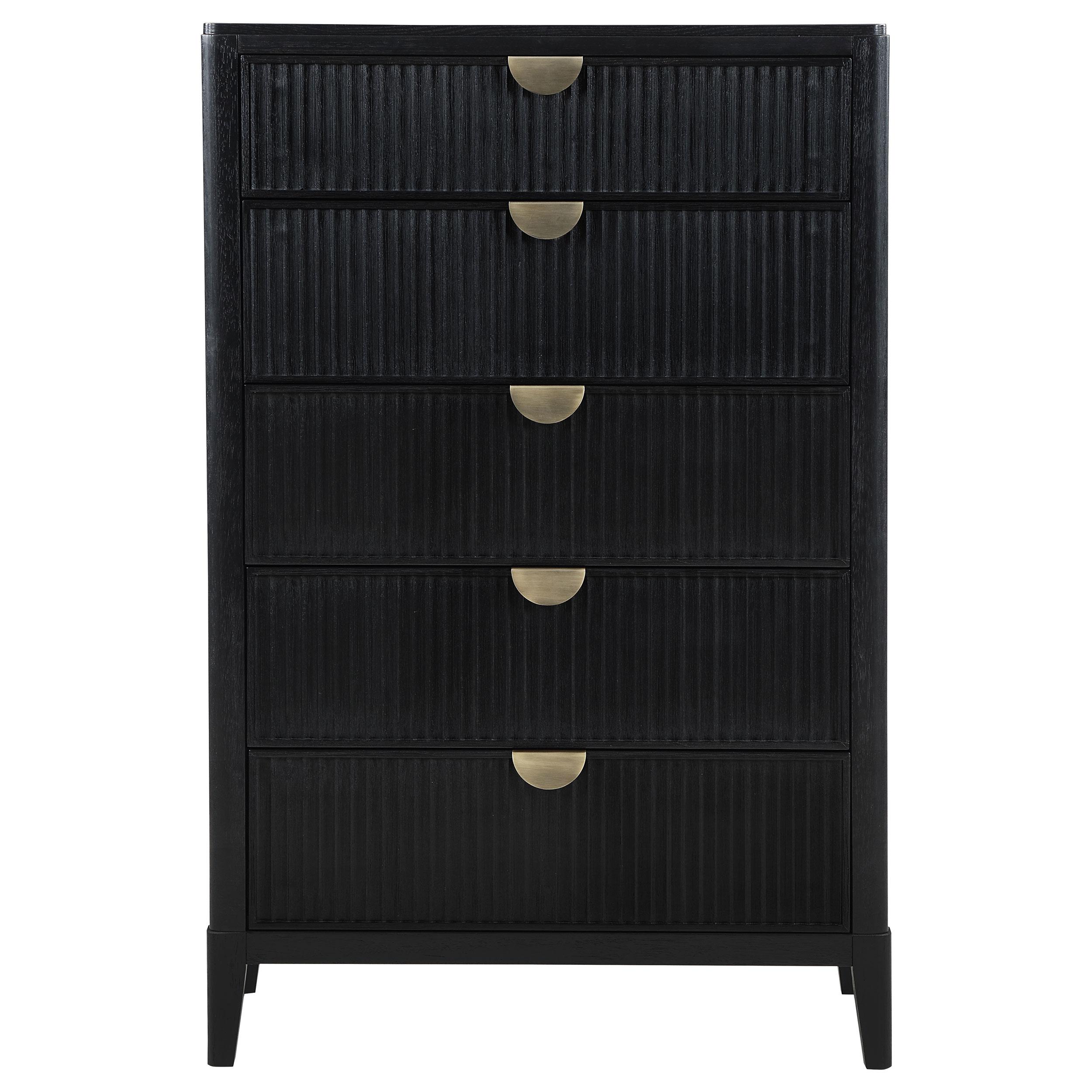 Coaster Furniture Brookmead 224715 5-Drawer Bedroom Chest - Black - Image 3