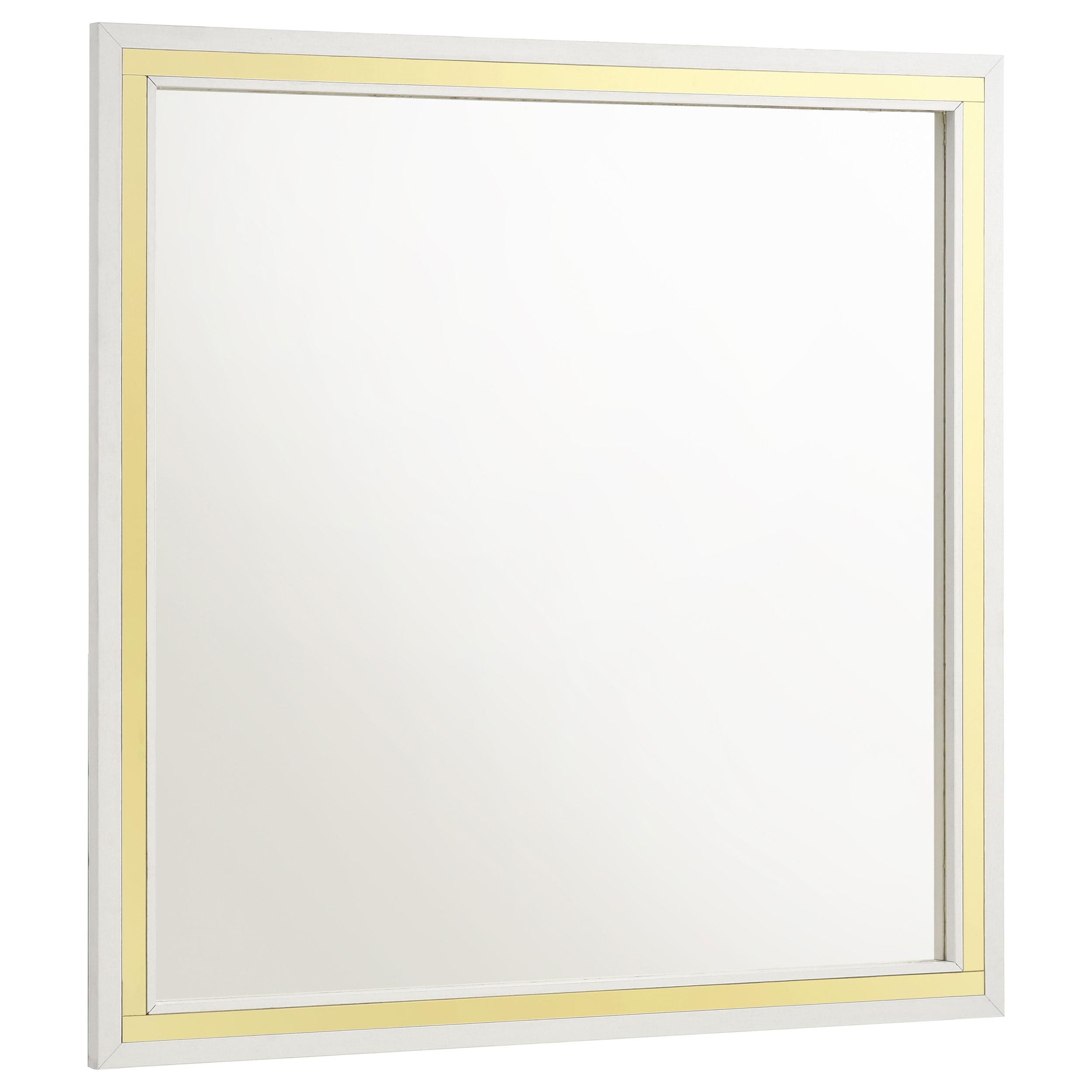 Coaster Furniture Lucia 224734 Dresser Mirror - White - Image 1