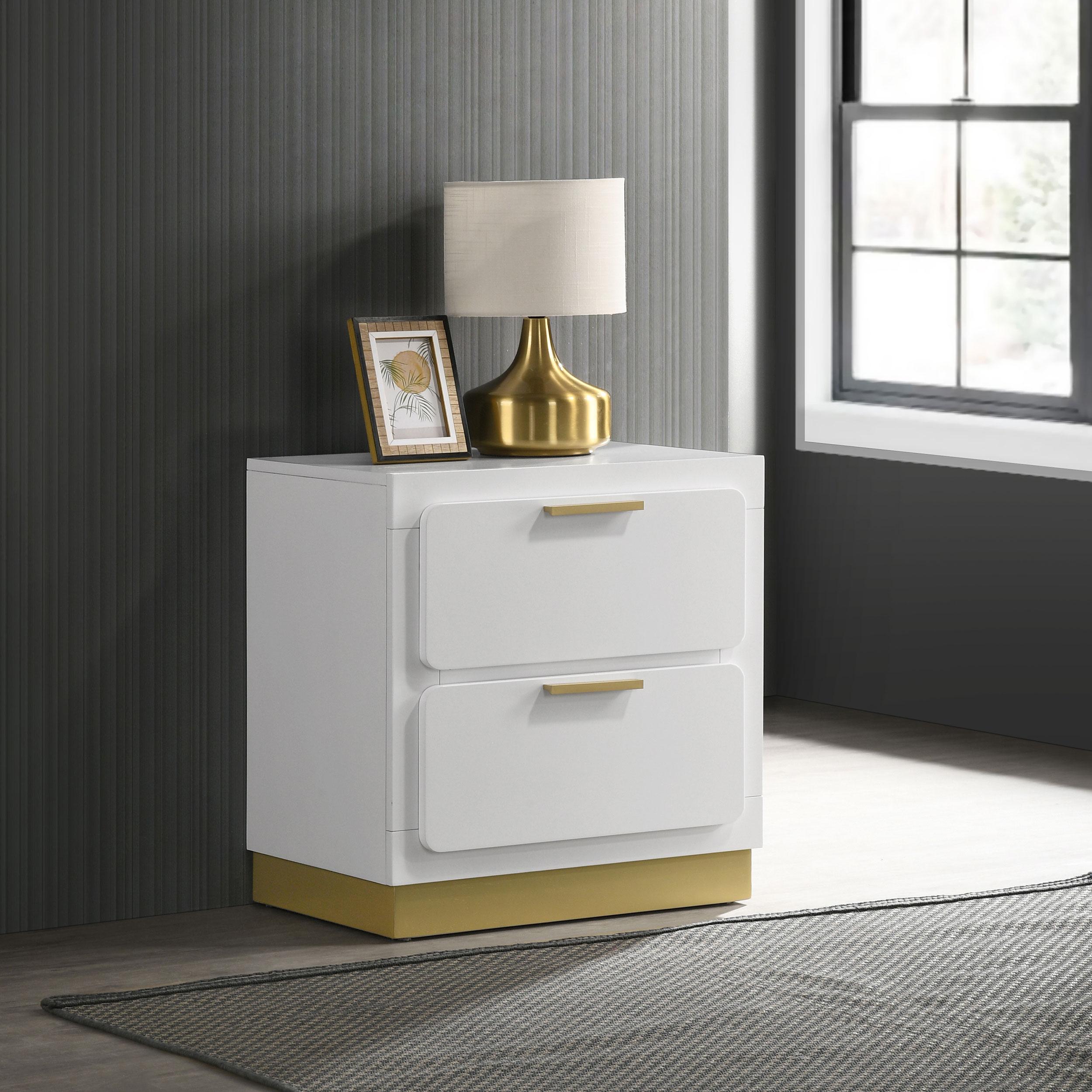 Coaster Furniture Caraway 224772 2-Drawer Nightstand - White - Image 2