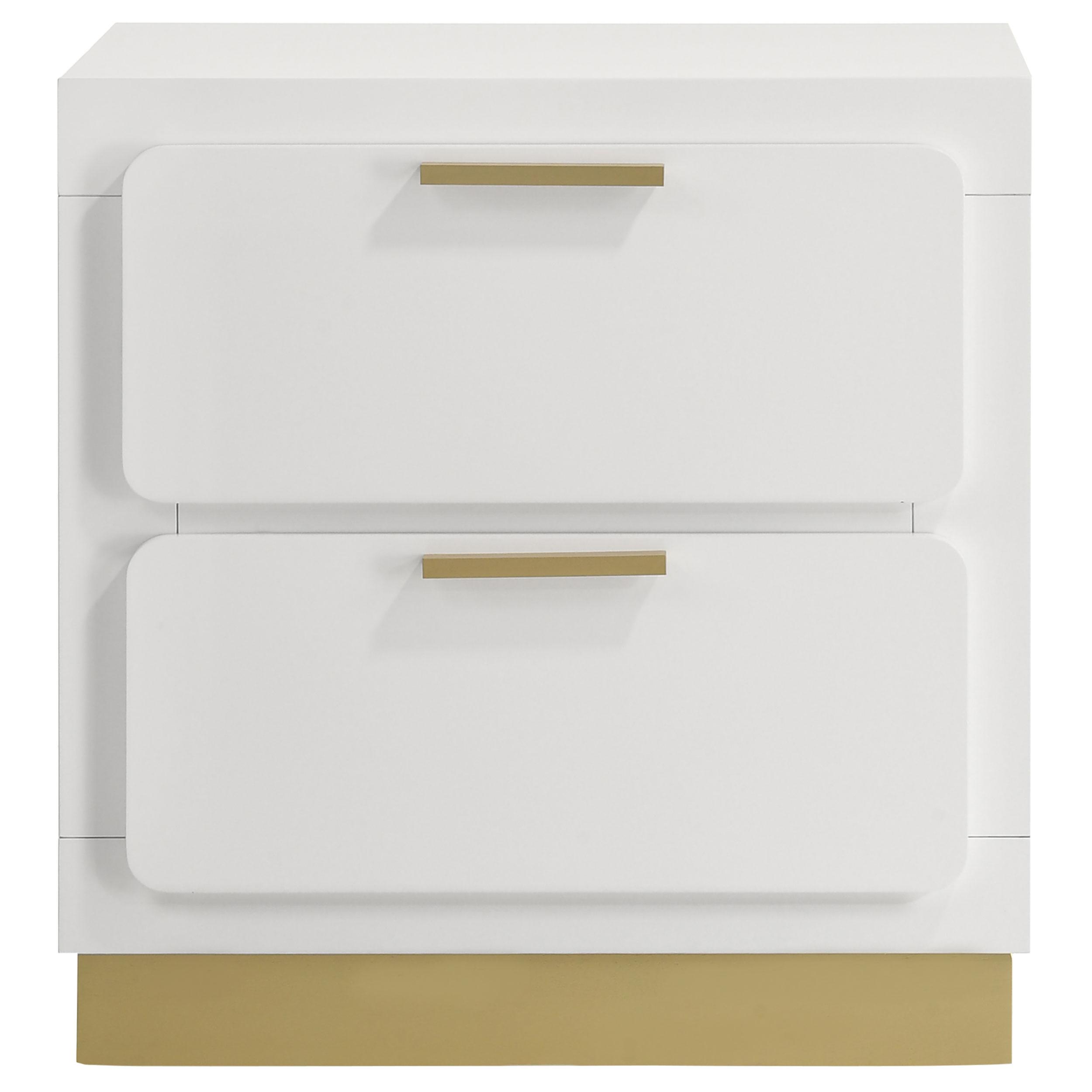 Coaster Furniture Caraway 224772 2-Drawer Nightstand - White - Image 3