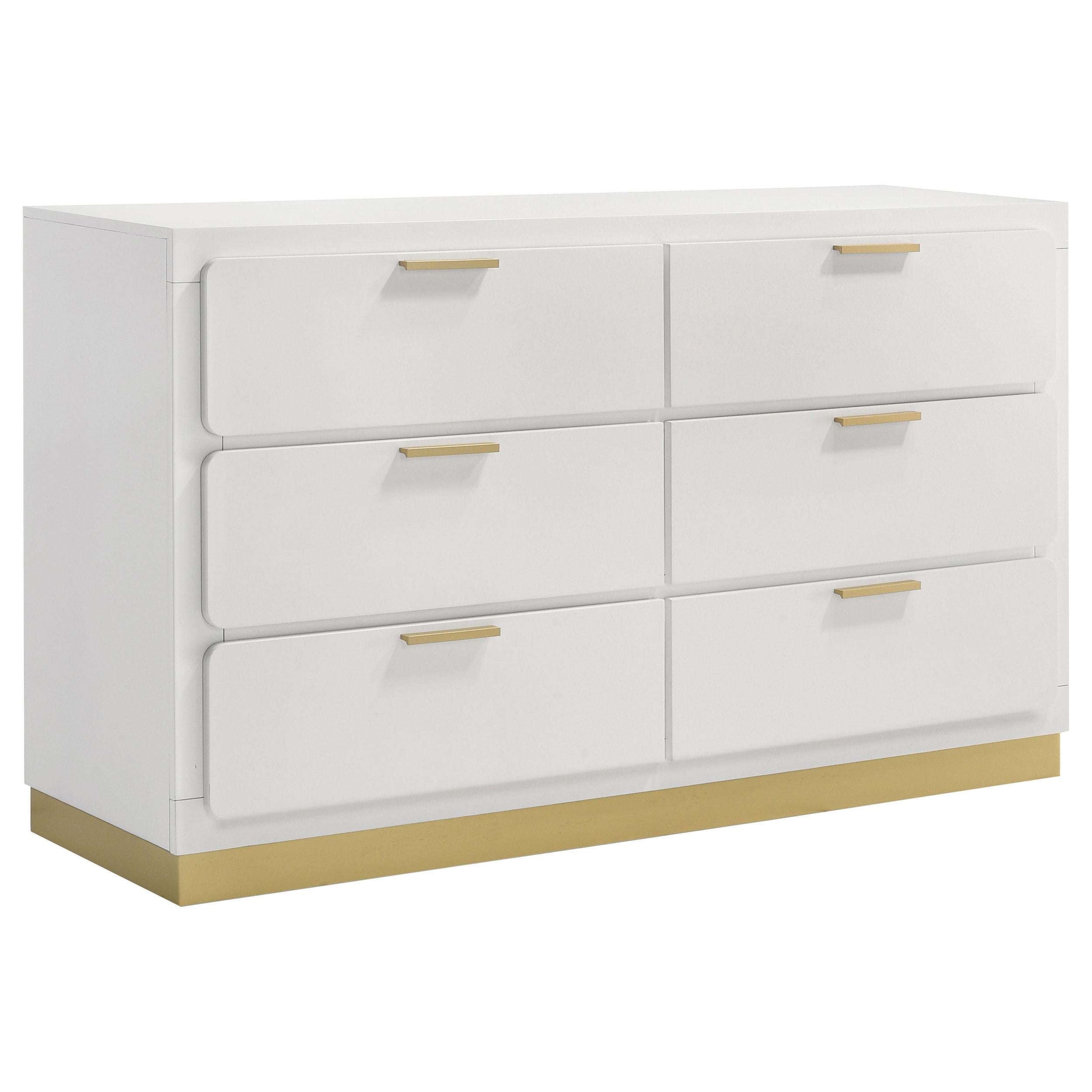 Coaster Furniture Caraway 224773 6-Drawer Dresser - White - Image 1