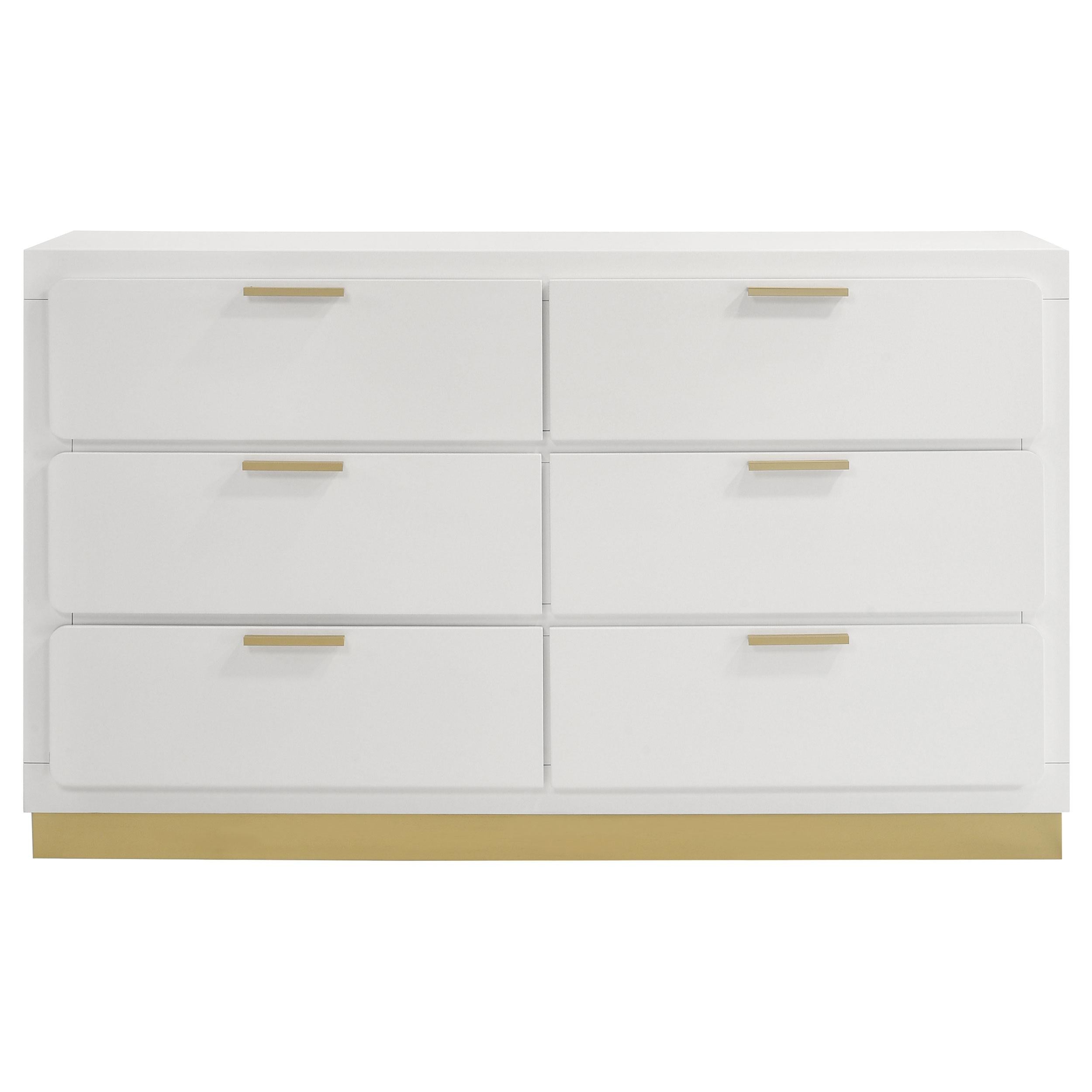 Coaster Furniture Caraway 224773 6-Drawer Dresser - White - Image 3