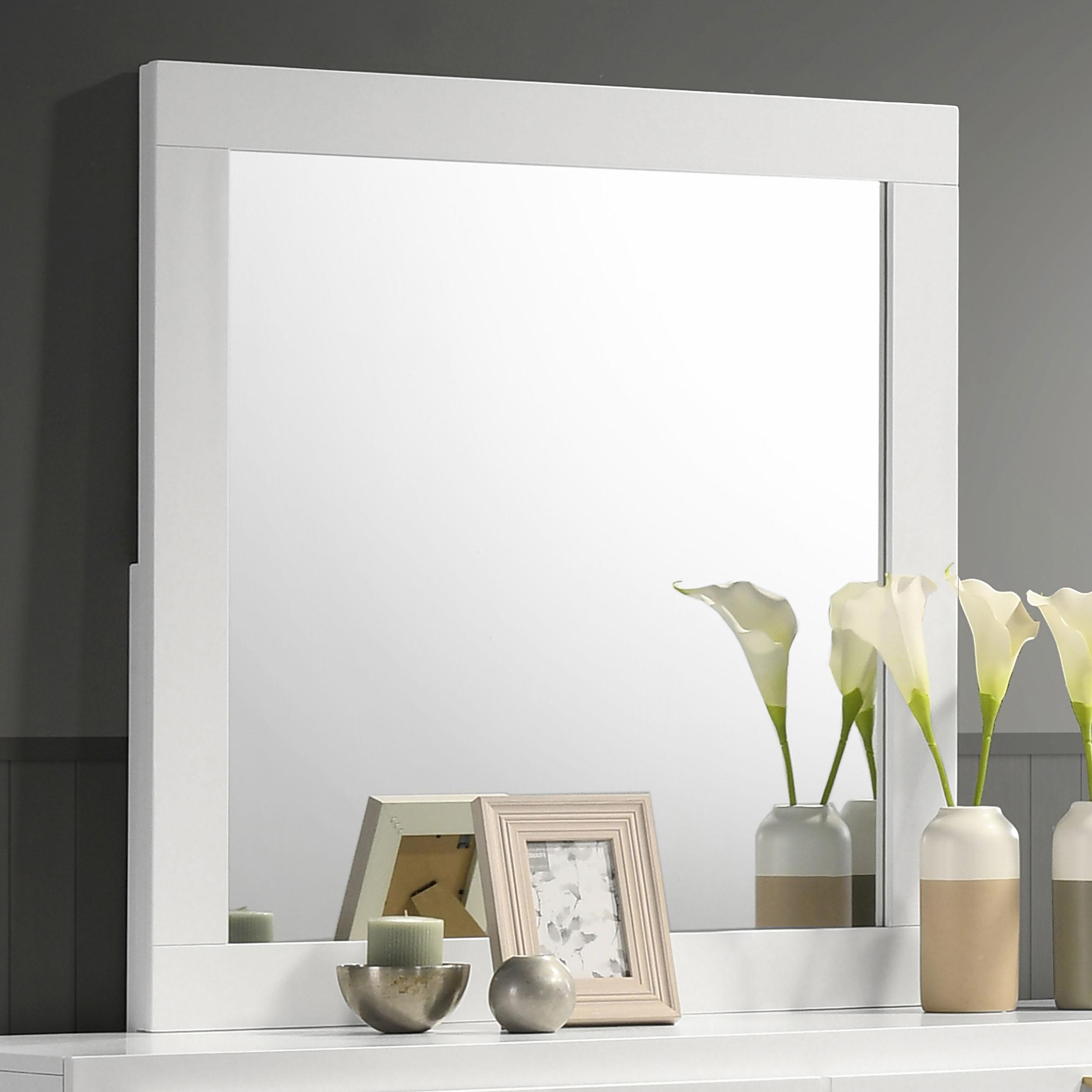 Coaster Furniture Caraway 224774 Dresser Mirror - White - Image 2