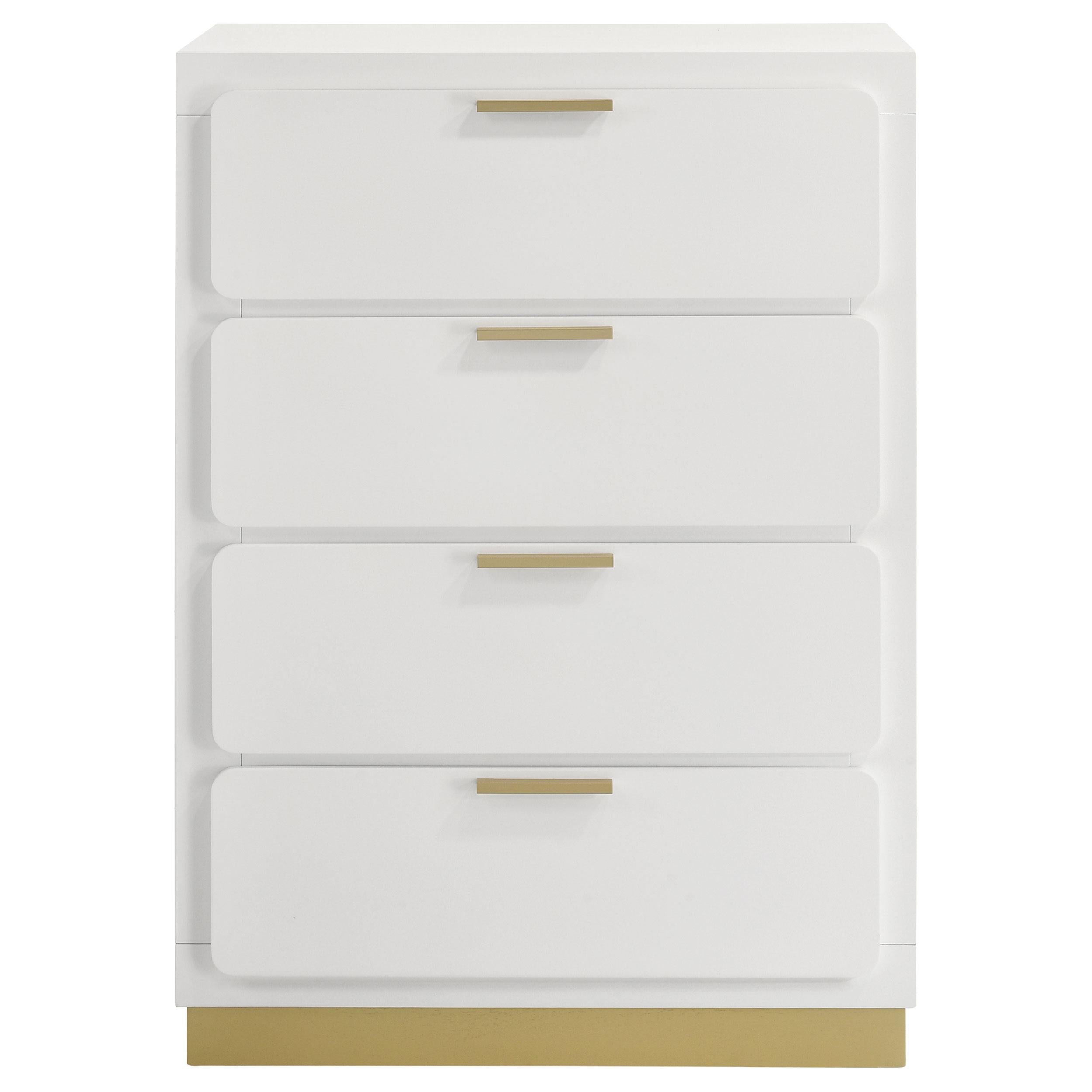 Coaster Furniture Caraway 224775 4-Drawer Bedroom Chest - White - Image 3