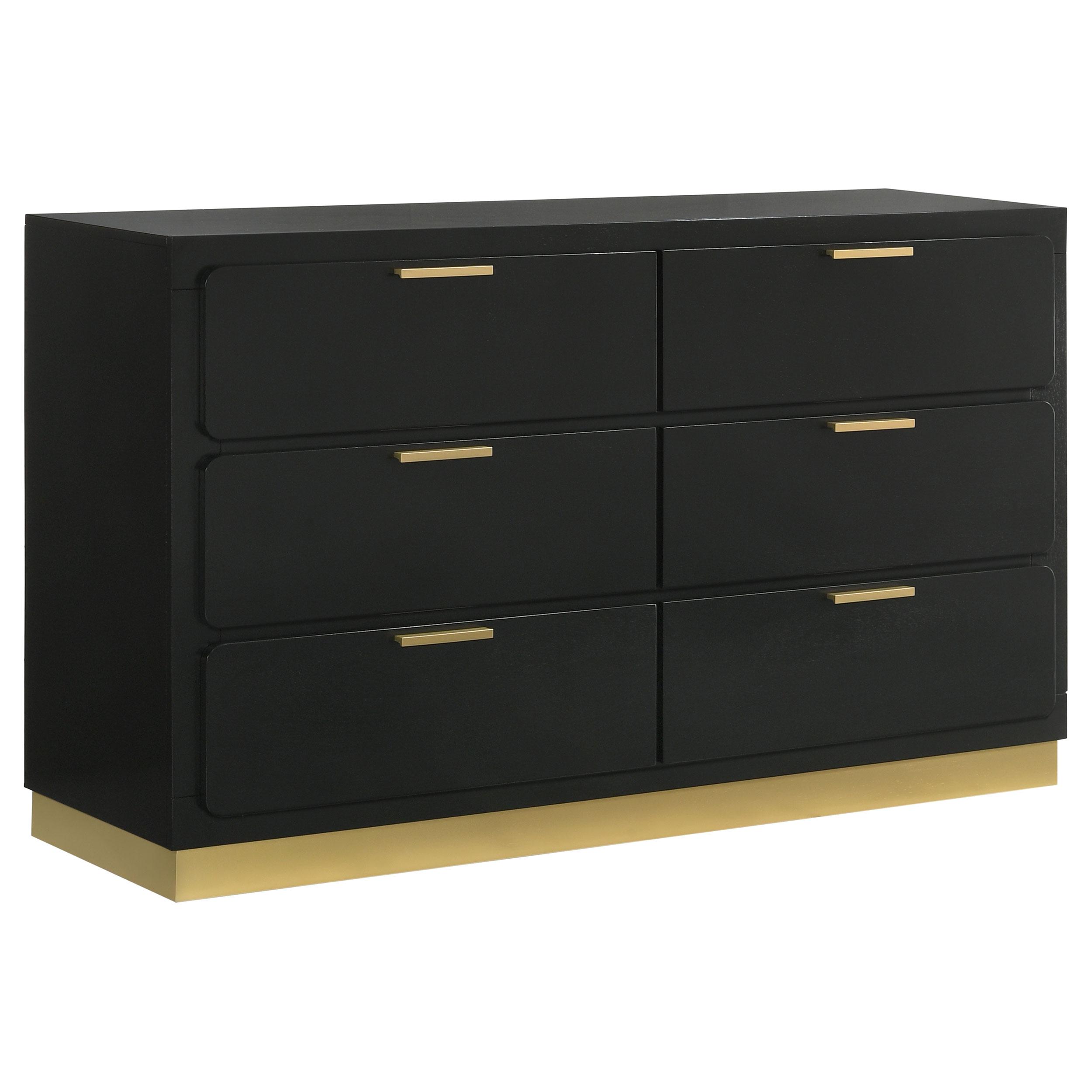 Coaster Furniture Caraway 224783 6-Drawer Dresser - Black - Image 1