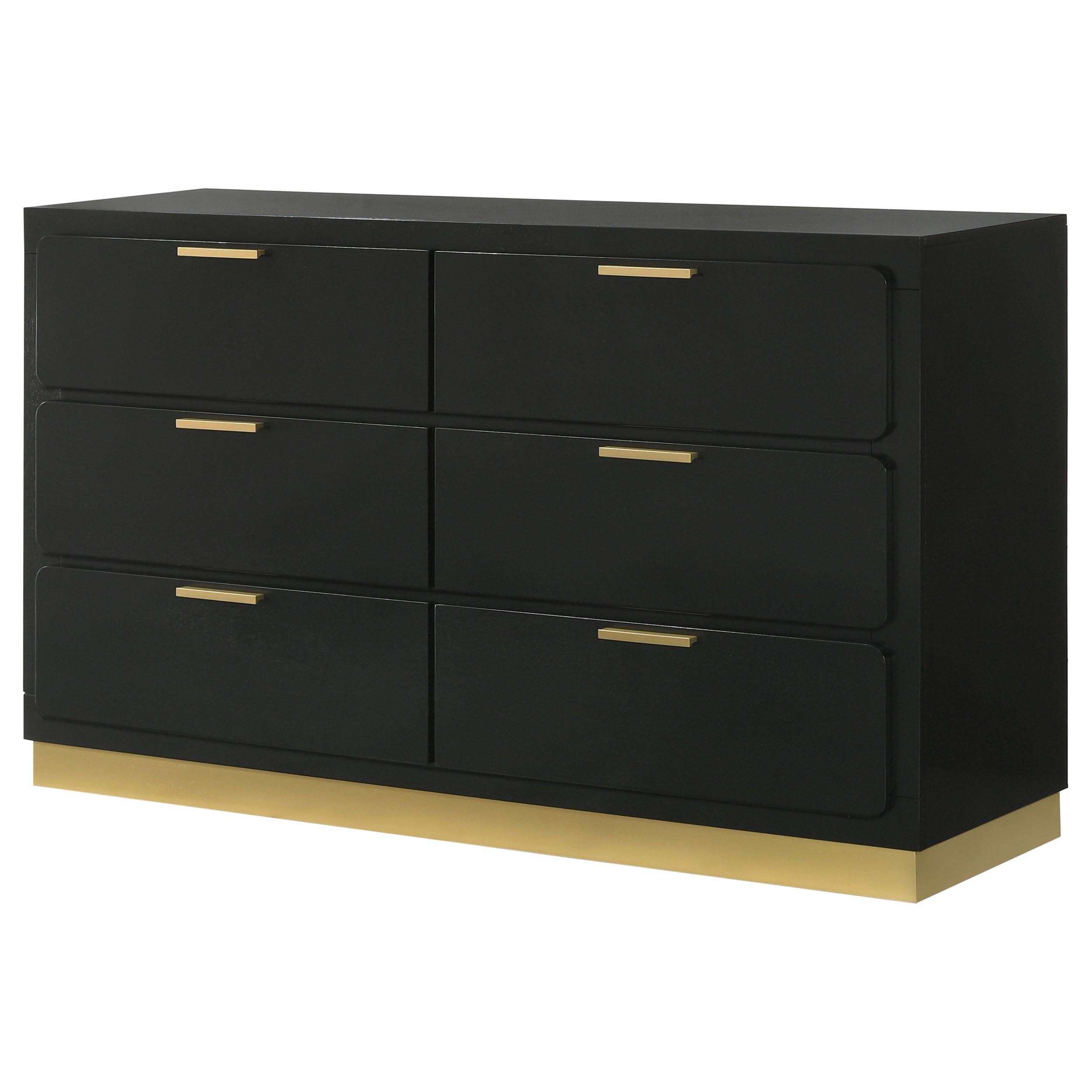 Coaster Furniture Caraway 224783 6-Drawer Dresser - Black - Image 3