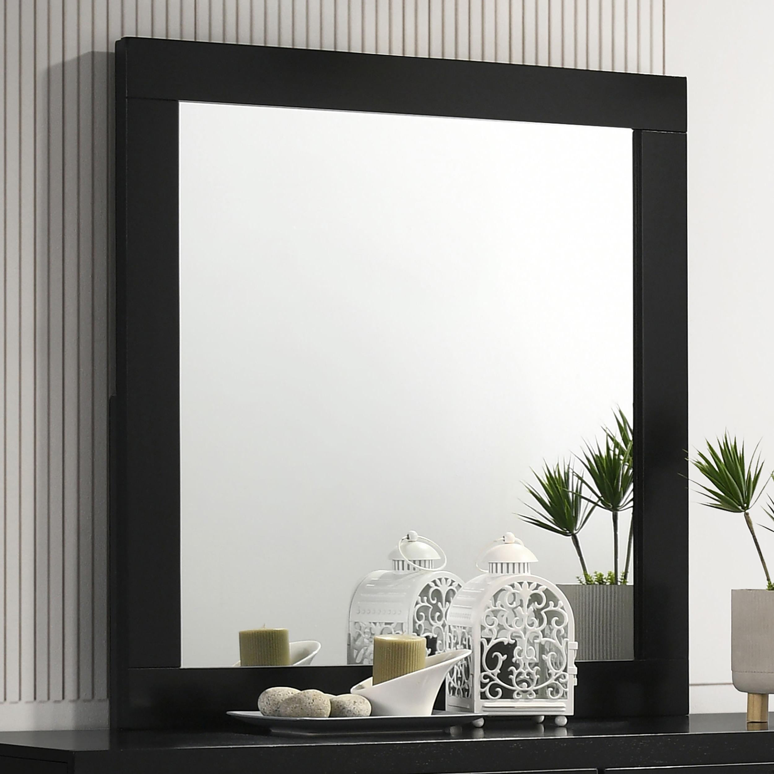 Coaster Furniture Caraway 224784 Dresser Mirror - Black - Image 2