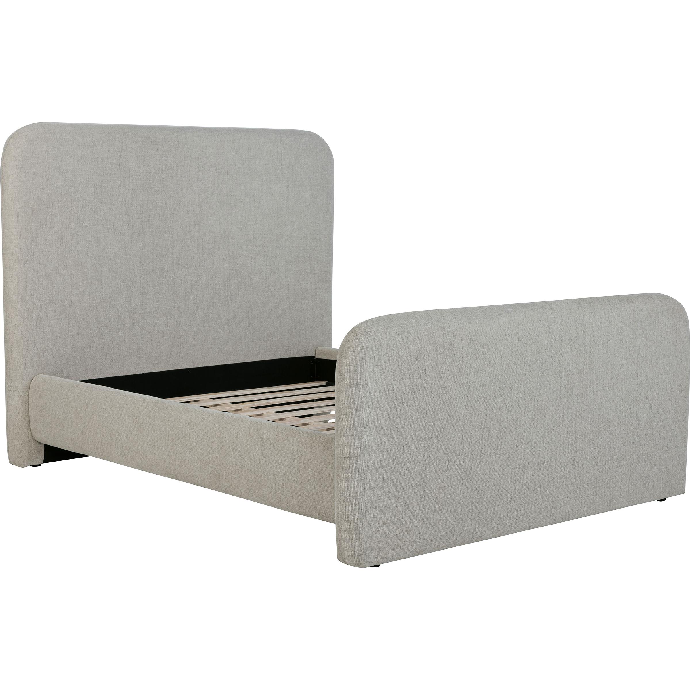 Coaster Furniture Wren 302052Q Upholstered Queen Panel Bed - Grey - Image 1