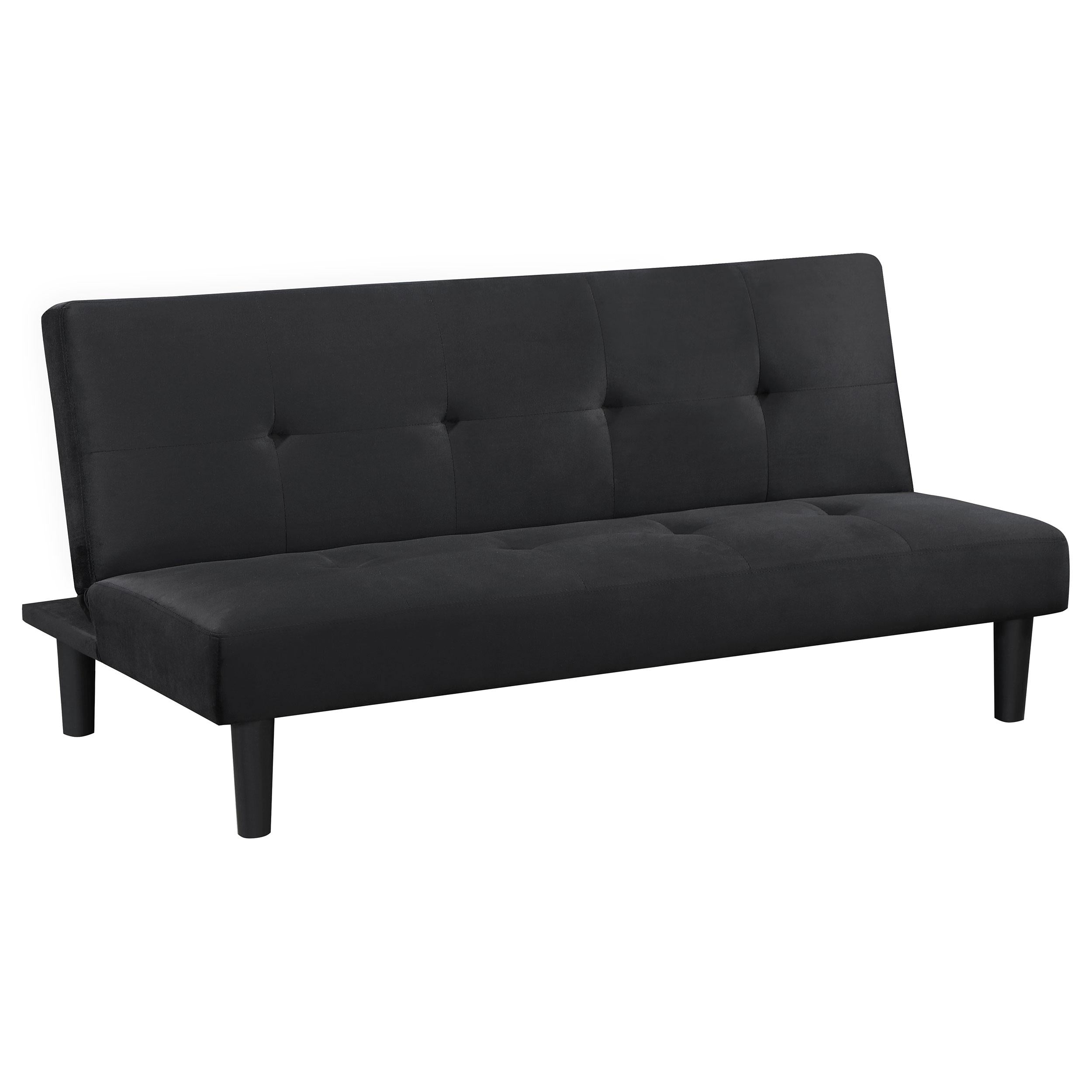 Coaster Furniture Stanford 360238 Upholstered Tufted Convertible Sofa Bed – Black