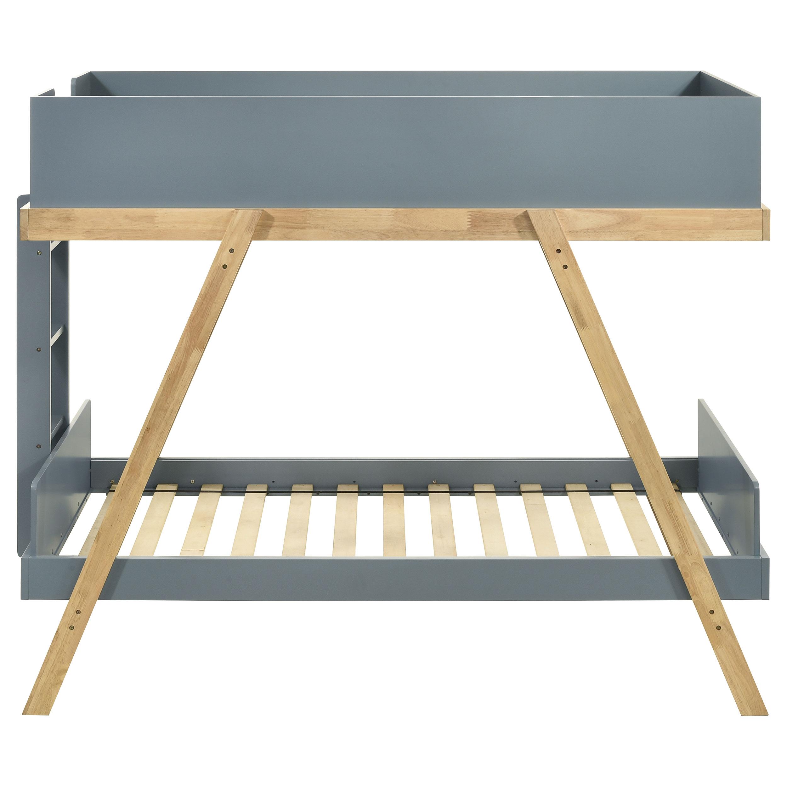Coaster Furniture Frankie 460572T Wood Twin Over Twin Bunk Bed - Blue and Natural - Image 3