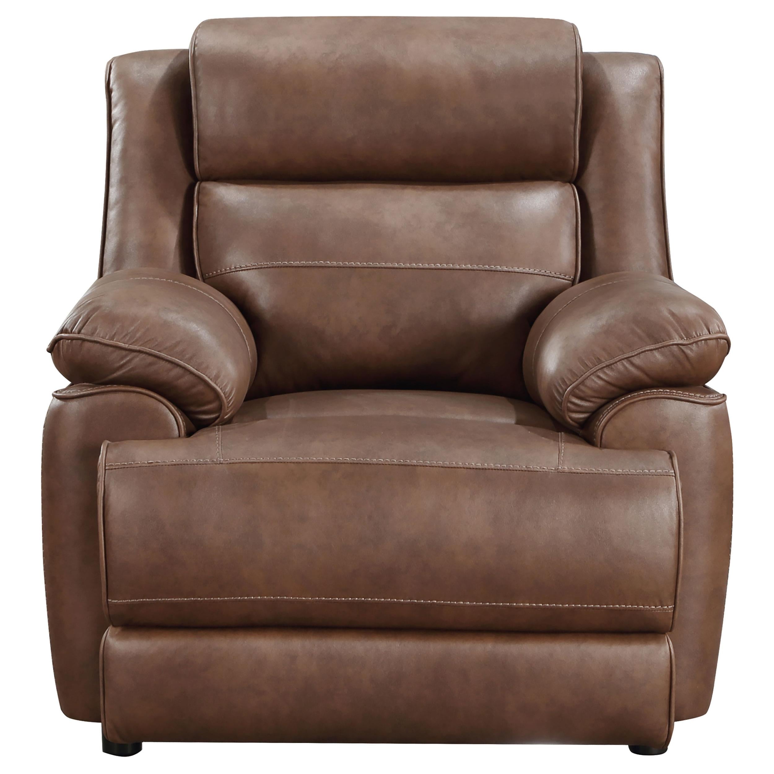 Coaster Furniture Ellington 508283 Upholstered Padded Arm Accent Chair - Dark Brown - Image 2