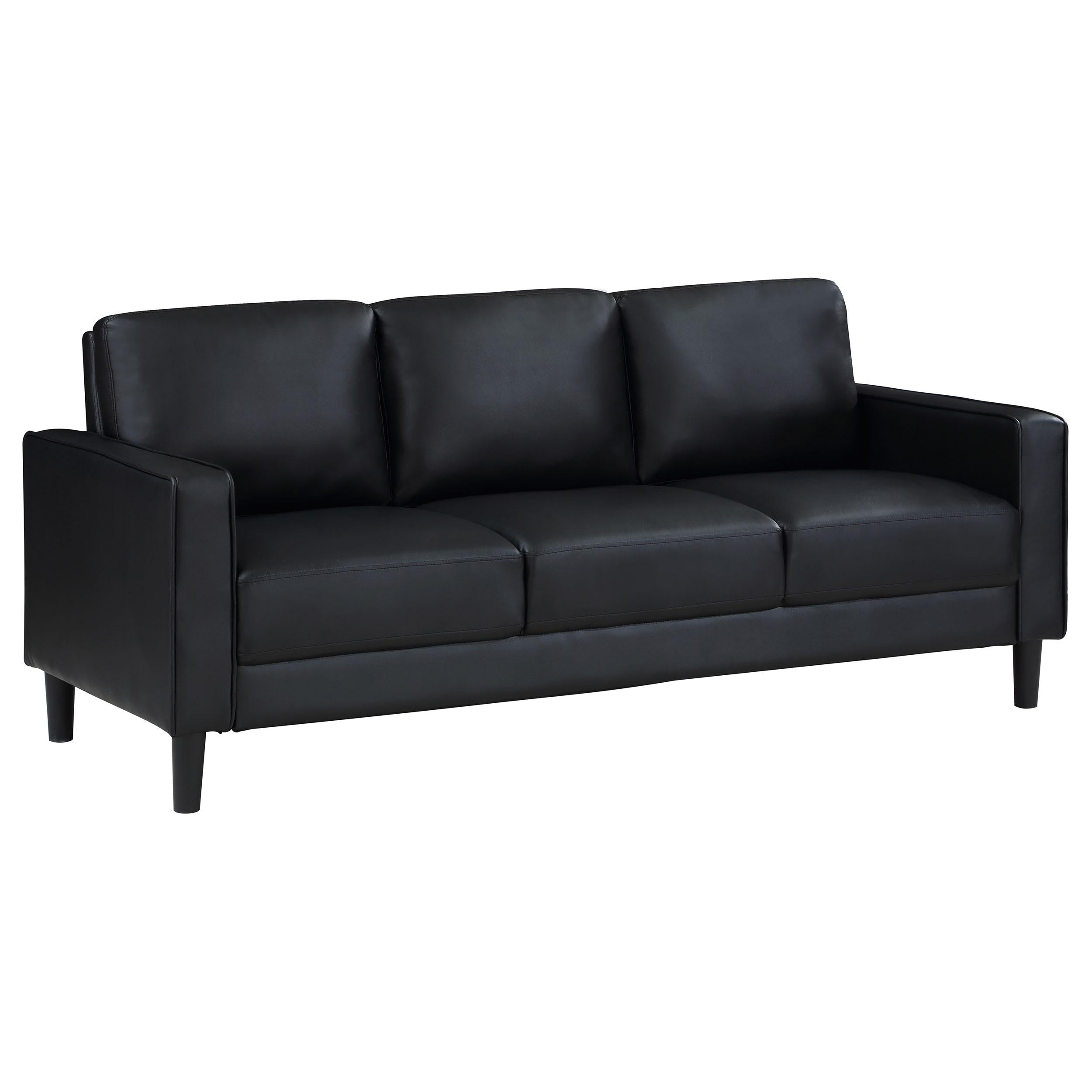 Coaster Furniture Ruth 508361 Upholstered Track Arm Sofa - Black - Image 1