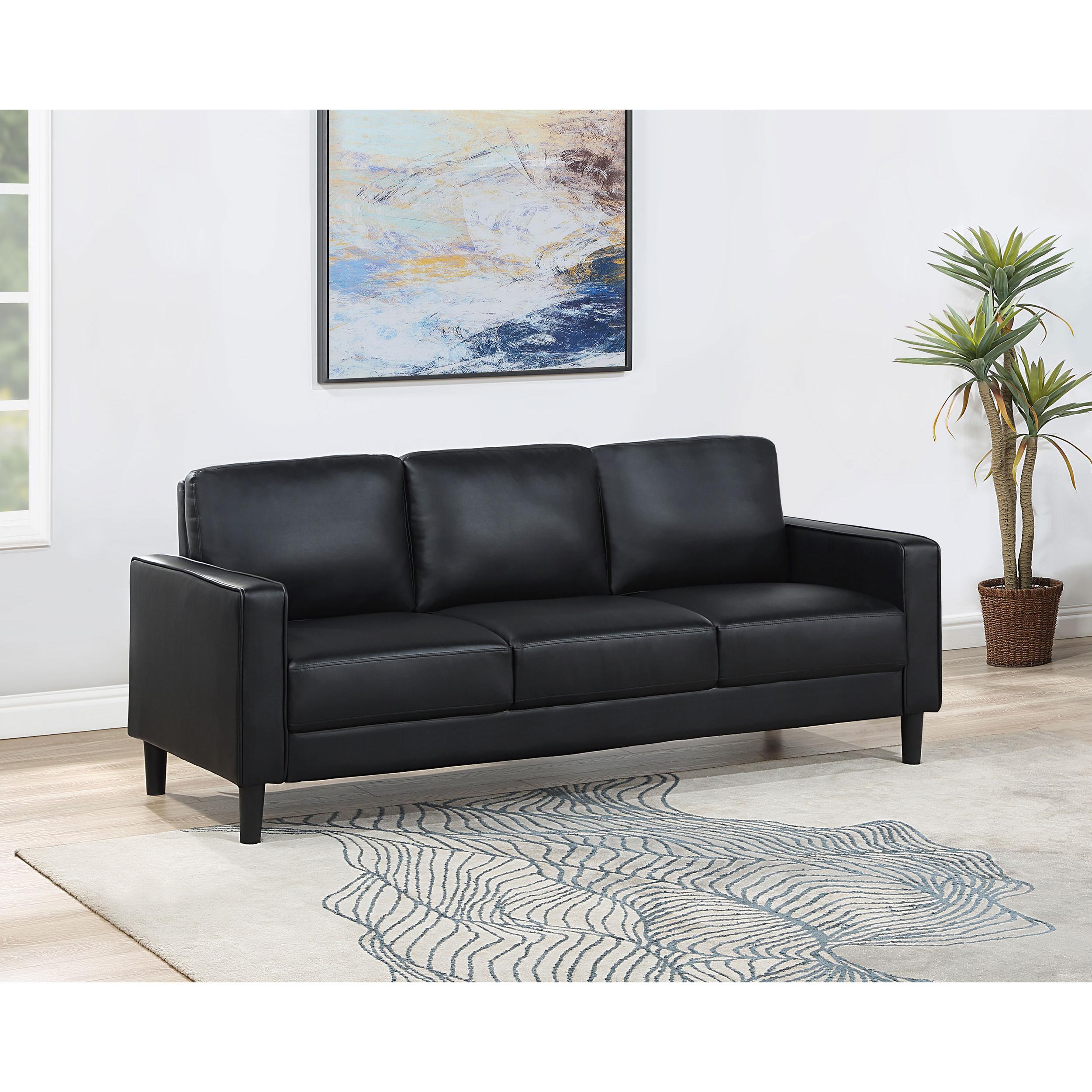 Coaster Furniture Ruth 508361 Upholstered Track Arm Sofa - Black - Image 2