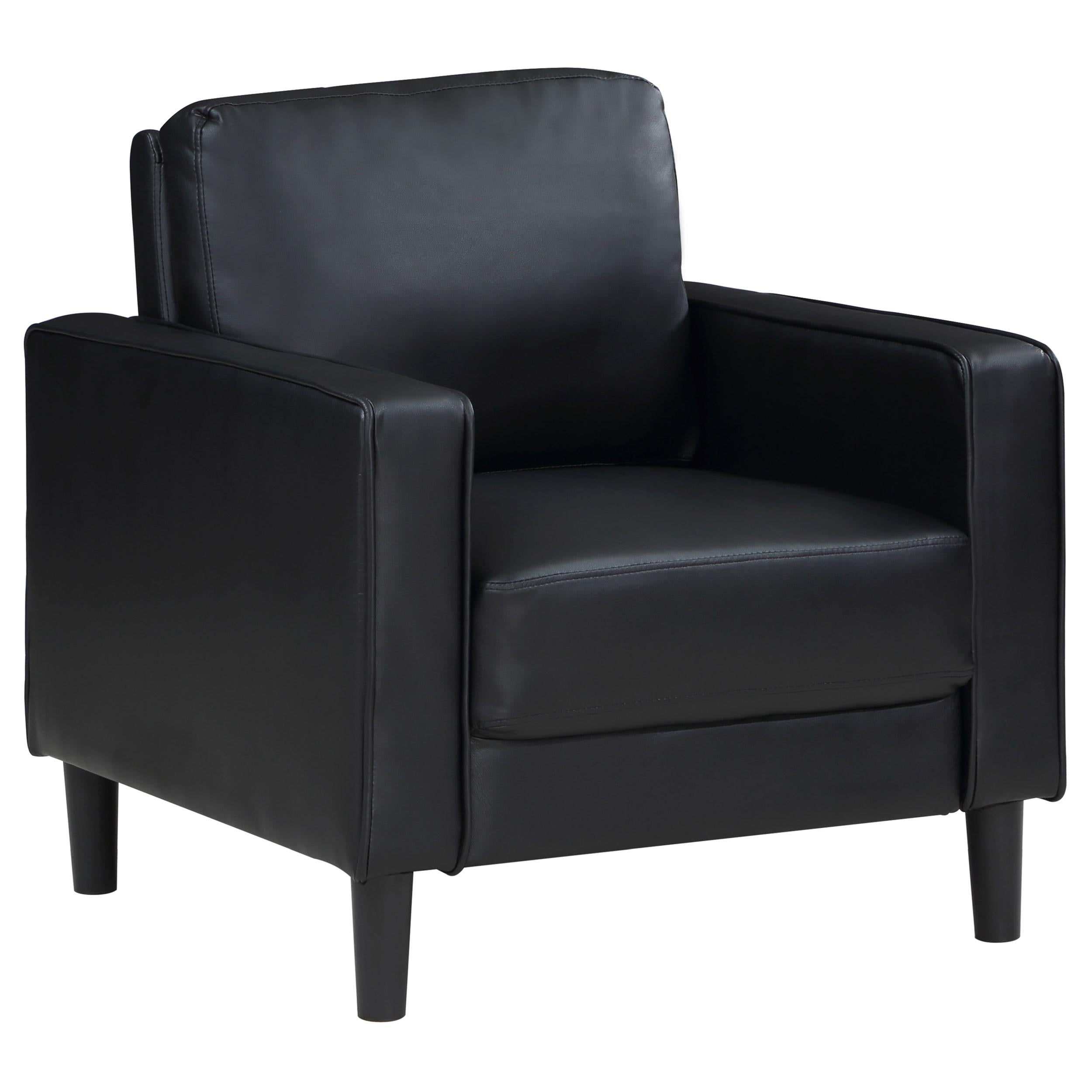 Coaster Furniture Ruth 508363 Upholstered Track Arm Accent Chair – Black
