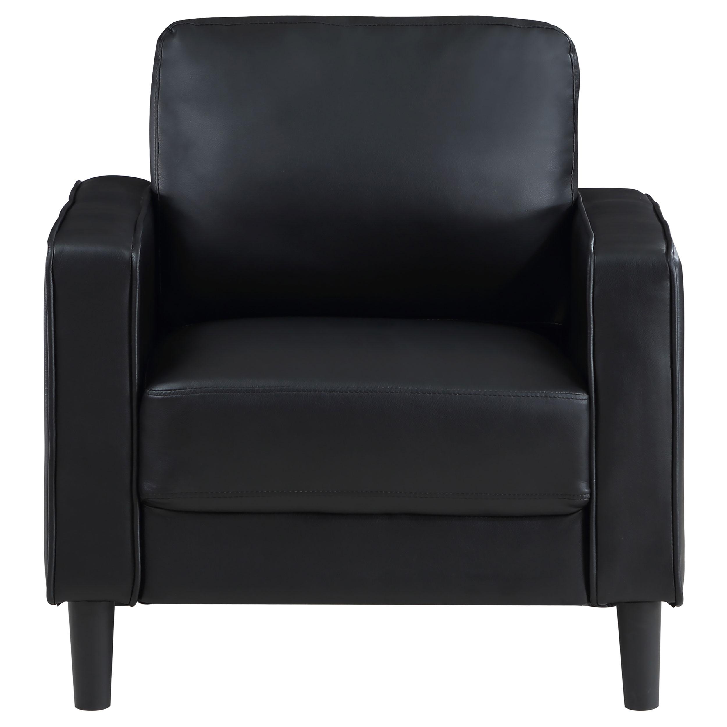 Coaster Furniture Ruth 508363 Upholstered Track Arm Accent Chair - Black - Image 3