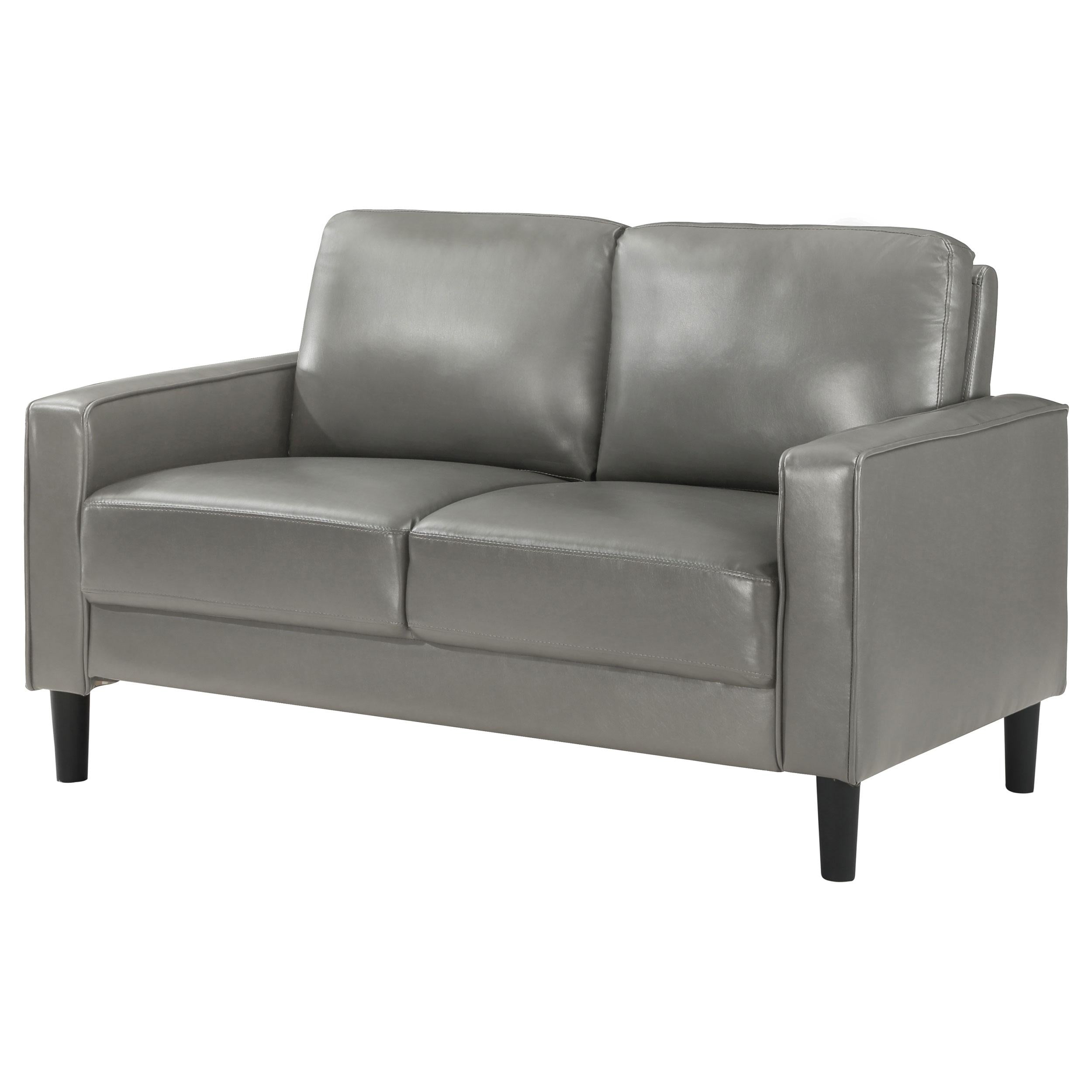 Coaster Furniture Ruth 508366 Upholstered Track Arm Loveseat - Grey - Image 3