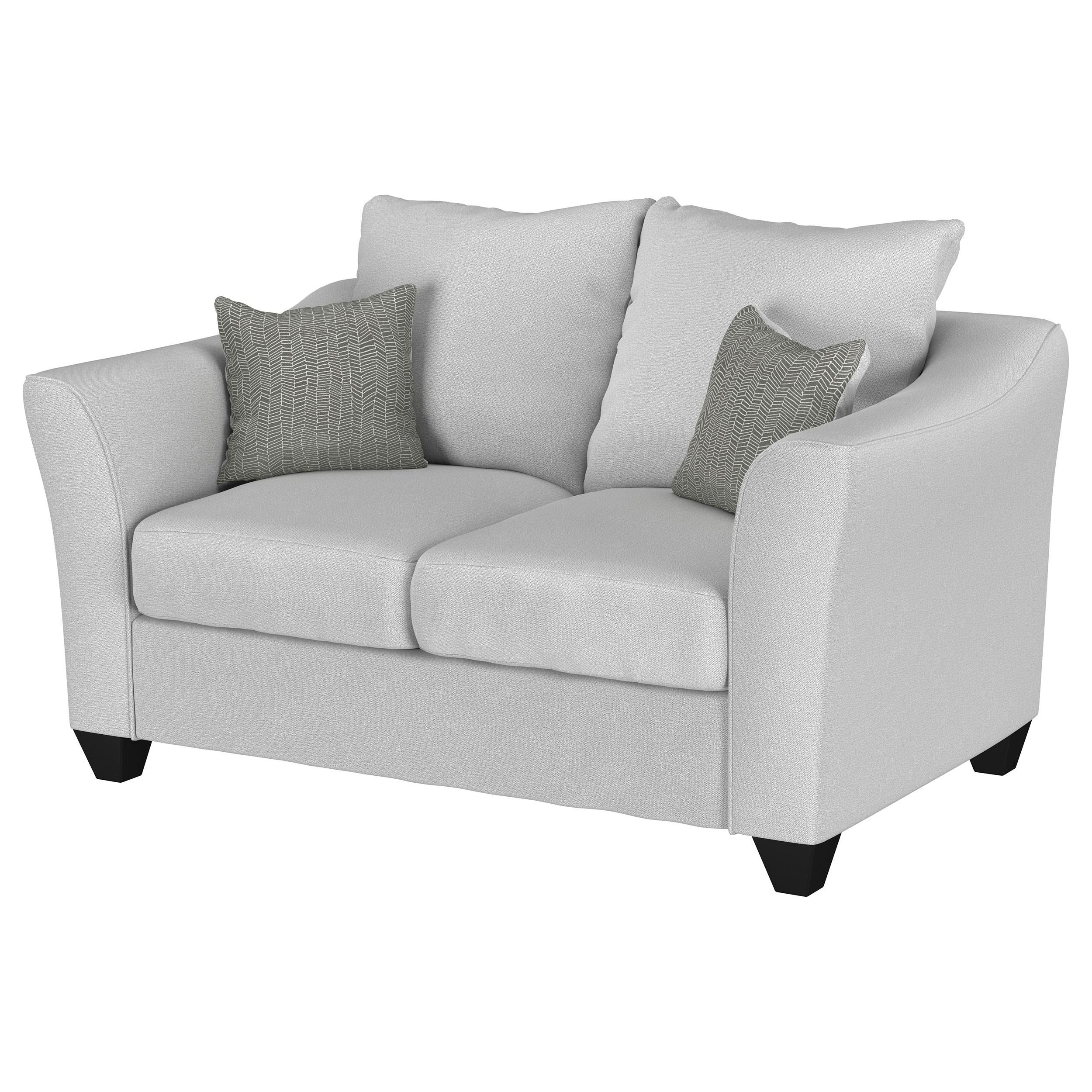 Coaster Furniture Salizar 508582 Upholstered Flared Arm Loveseat - Sand - Image 3