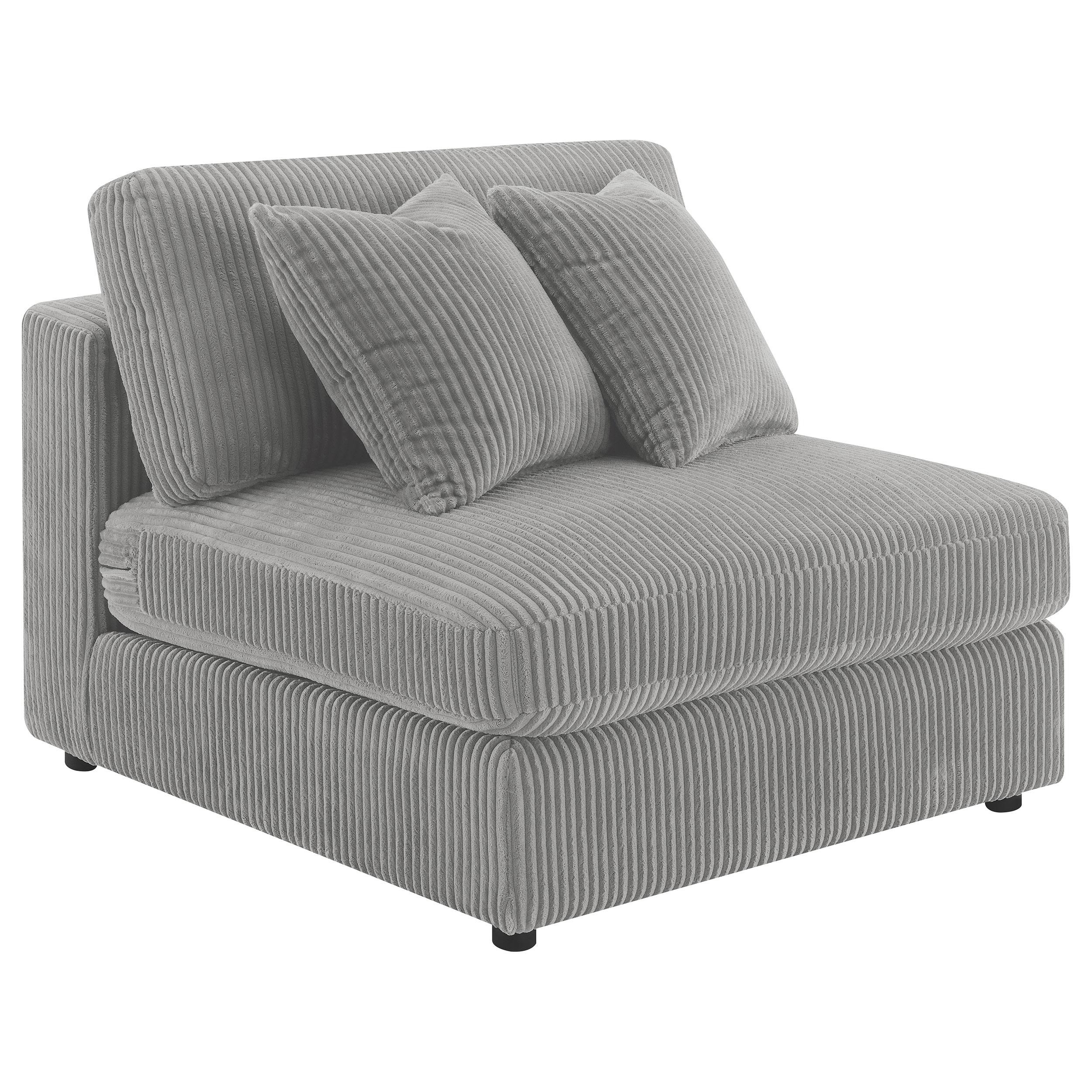 Coaster Furniture Blaine 509997 Upholstered Armless Chair – Fog